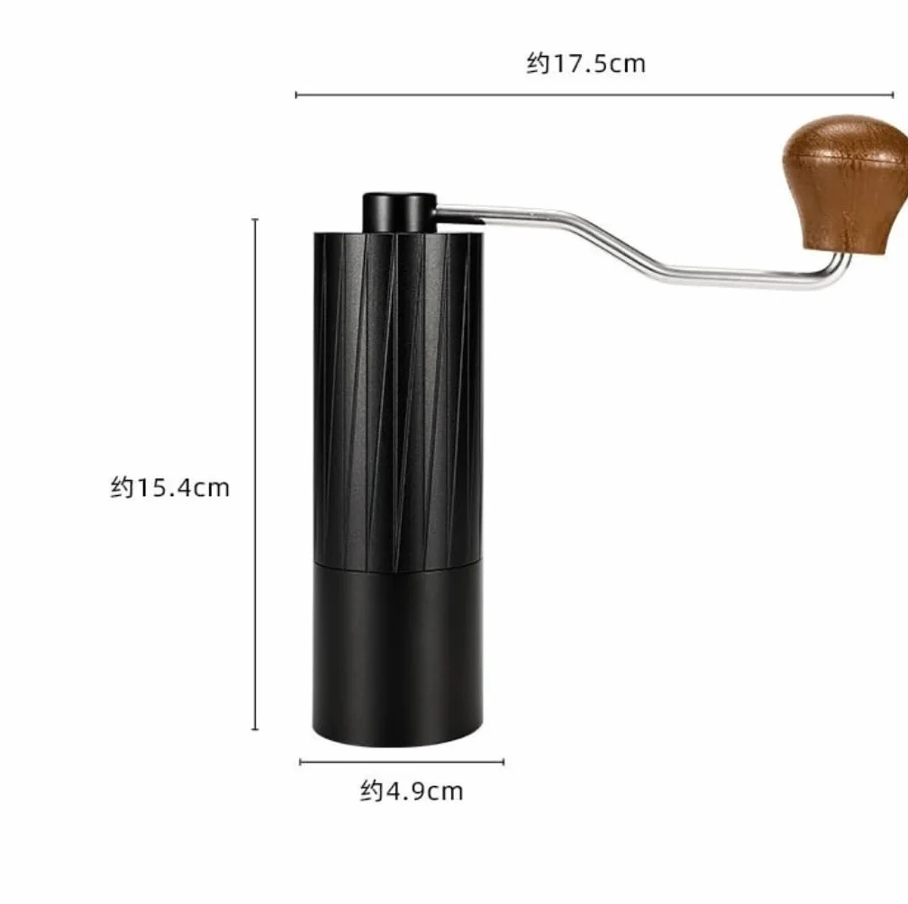 French Press Wytrzymały Młynek Ręczny Podwójnie Łożyskowany Do Ziaren Kawy Mały Dzbanek Kawy(Blue,Silver)
