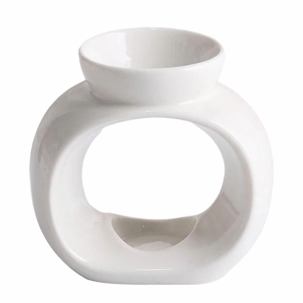 Kominek na Olejki Eteryczne, Nowoczesny, Porcelanowy Kominek Zapachowy na Patio