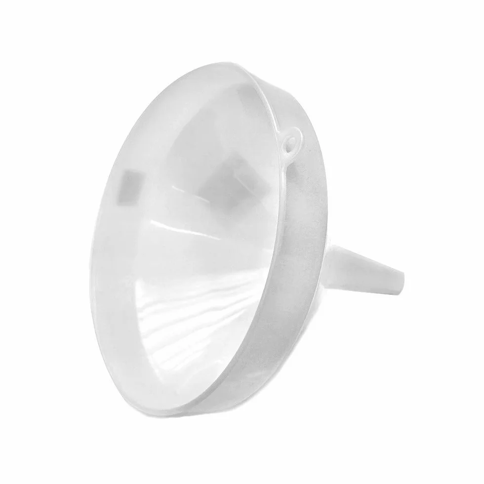 Browin 350031 duży lejek, Ø 30 cm, lejek do alkoholu, pojemność 6 litrów, do napełniania dużych butelek wina, piwa, bezpieczny materiał, biały