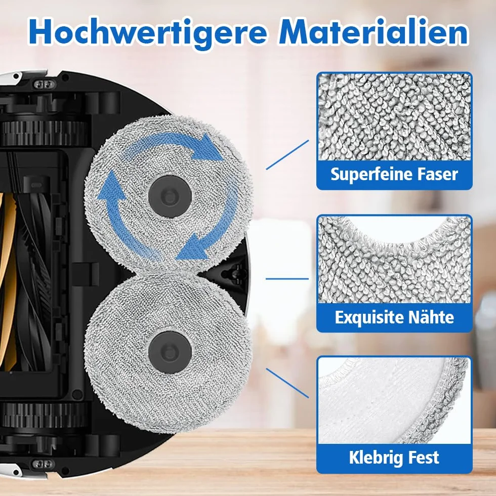 20 sztuk akcesoriów do Dreame L10s Pro Ultra Heat/L10s Ultra Gen 2/X30 Ultra/Mova E30 Ultra – 1 szczotka główna, 6 worków do kurzu, 6 ściereczek, 2 filtry HEPA, 4 szczotki boczne i 1 szczotka do