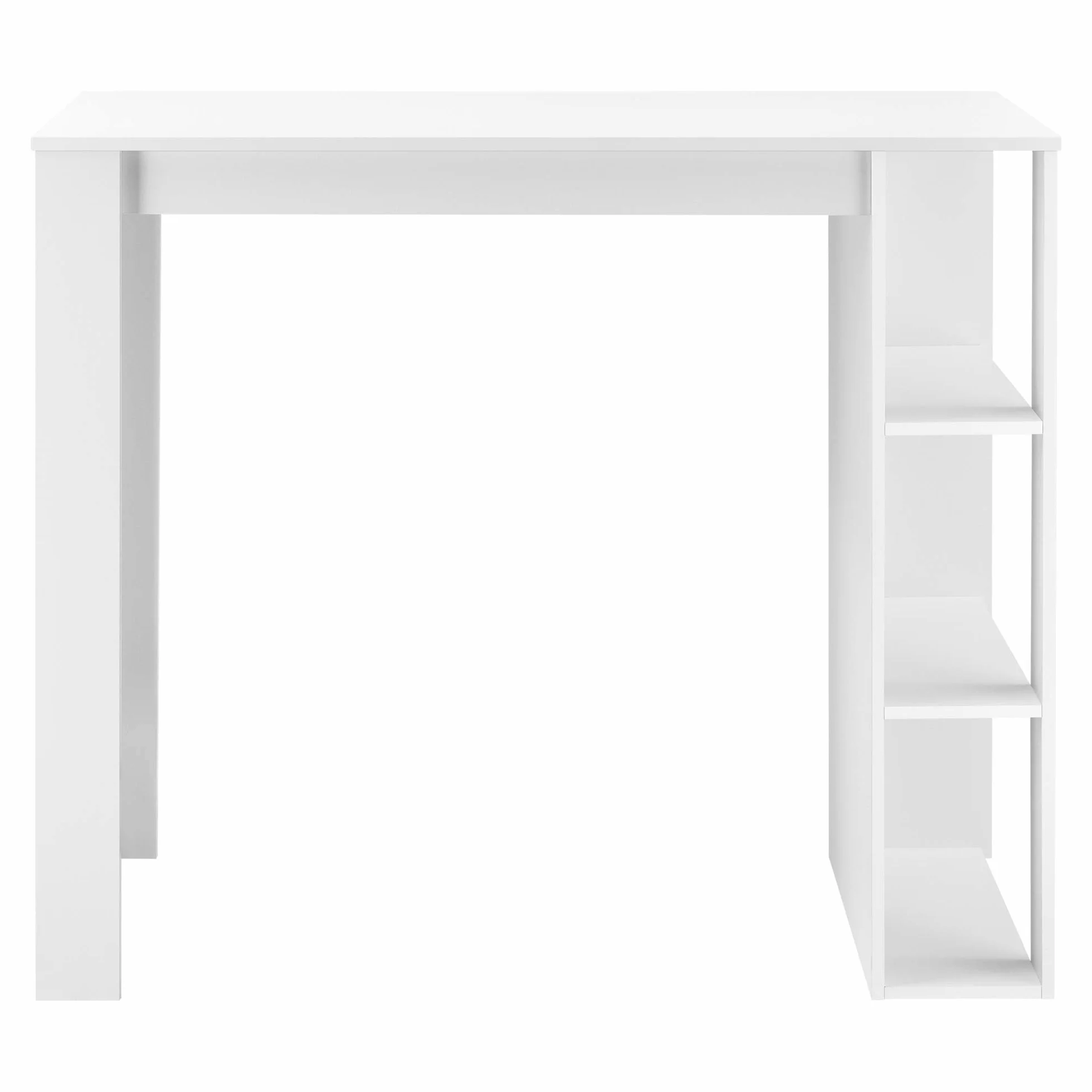 Stolik barowy z wbudowanymi półkami 120 x 60 x 106 cm 3 półki lada kuchenna