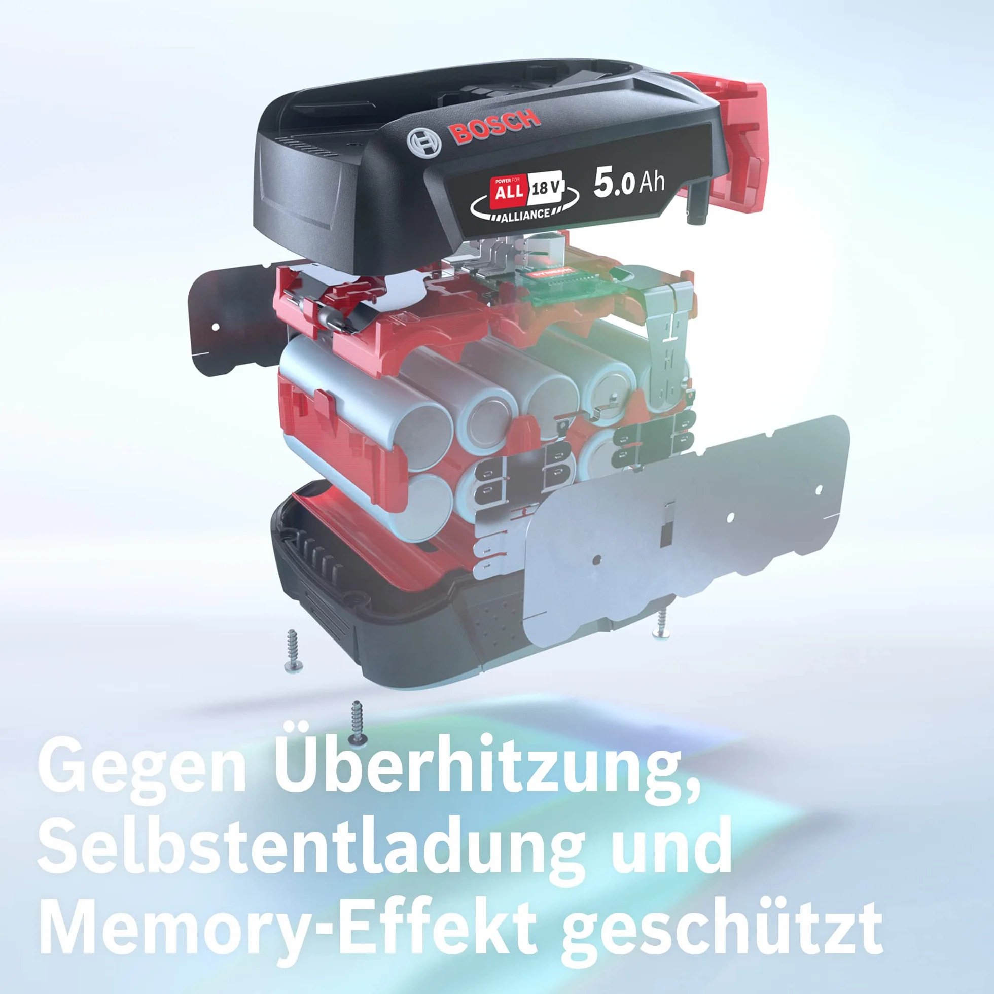 Bosch Akumulator wymienny Power for All 18 V 5,0 Ah BHZUB1850, odpowiedni do wszystkich bezprzewodowych odkurzaczy akumulatorowych Unlimited, bardzo długi czas pracy, wysoka wydajność, nadaje się do