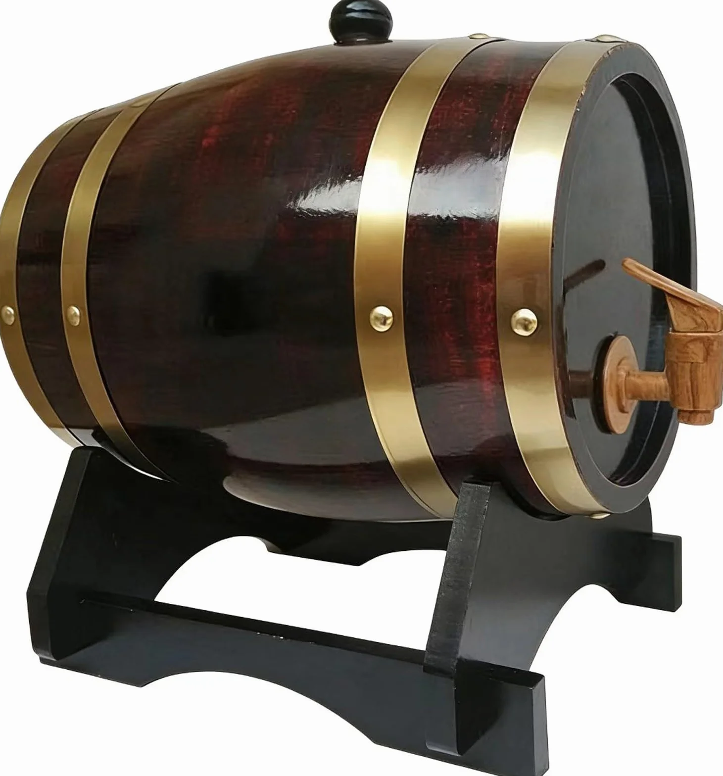 Dozownik do wina z drewna Vintage 3 l/5 l / 10 l / 15 l / 20 l / 30 l / 50 l l / beczka do whisky whisky Beczka do piwa Brandy, Tequili i Whisky (E,10L)