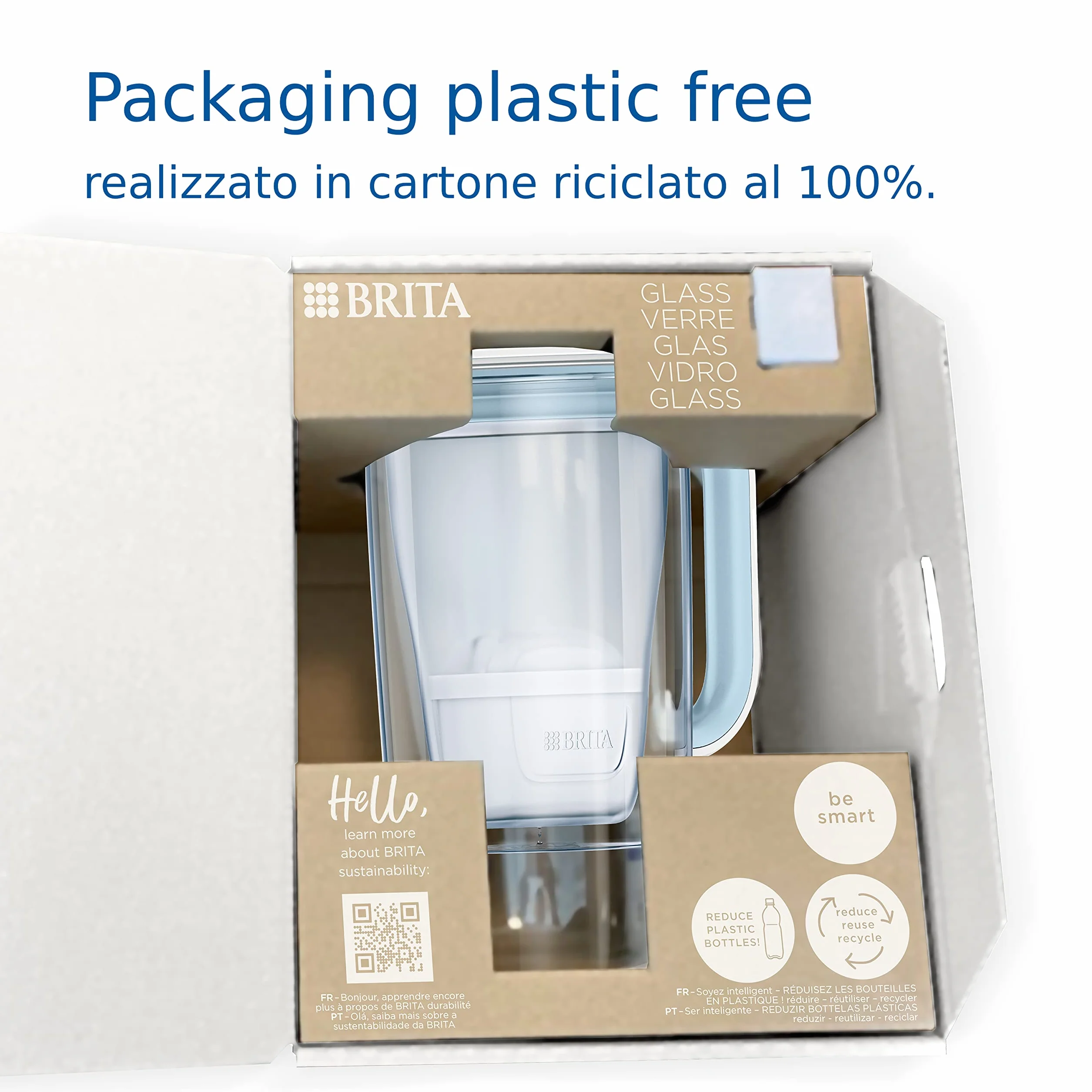 CARAFFA IN VETRO 2.5LT +1MAXTRA PRO