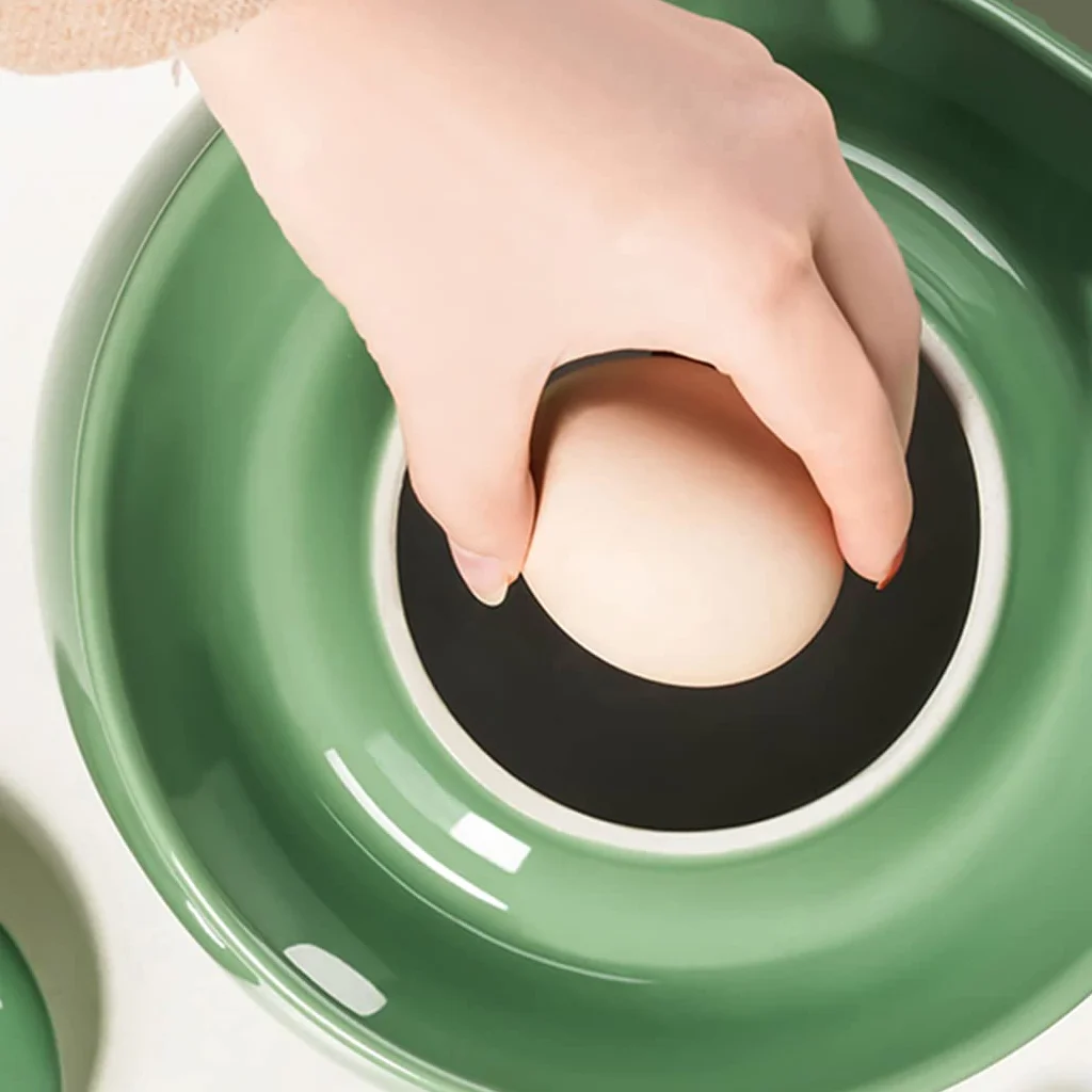 Tradycyjny chiński ceramiczny garnek do fermentacji, słoik do kiszenia z pokrywką z uszczelką wodną, duży pogrubiony ceramiczny słoik do kiszenia, pojemniki do przechowywania kimchi, zielony - 3