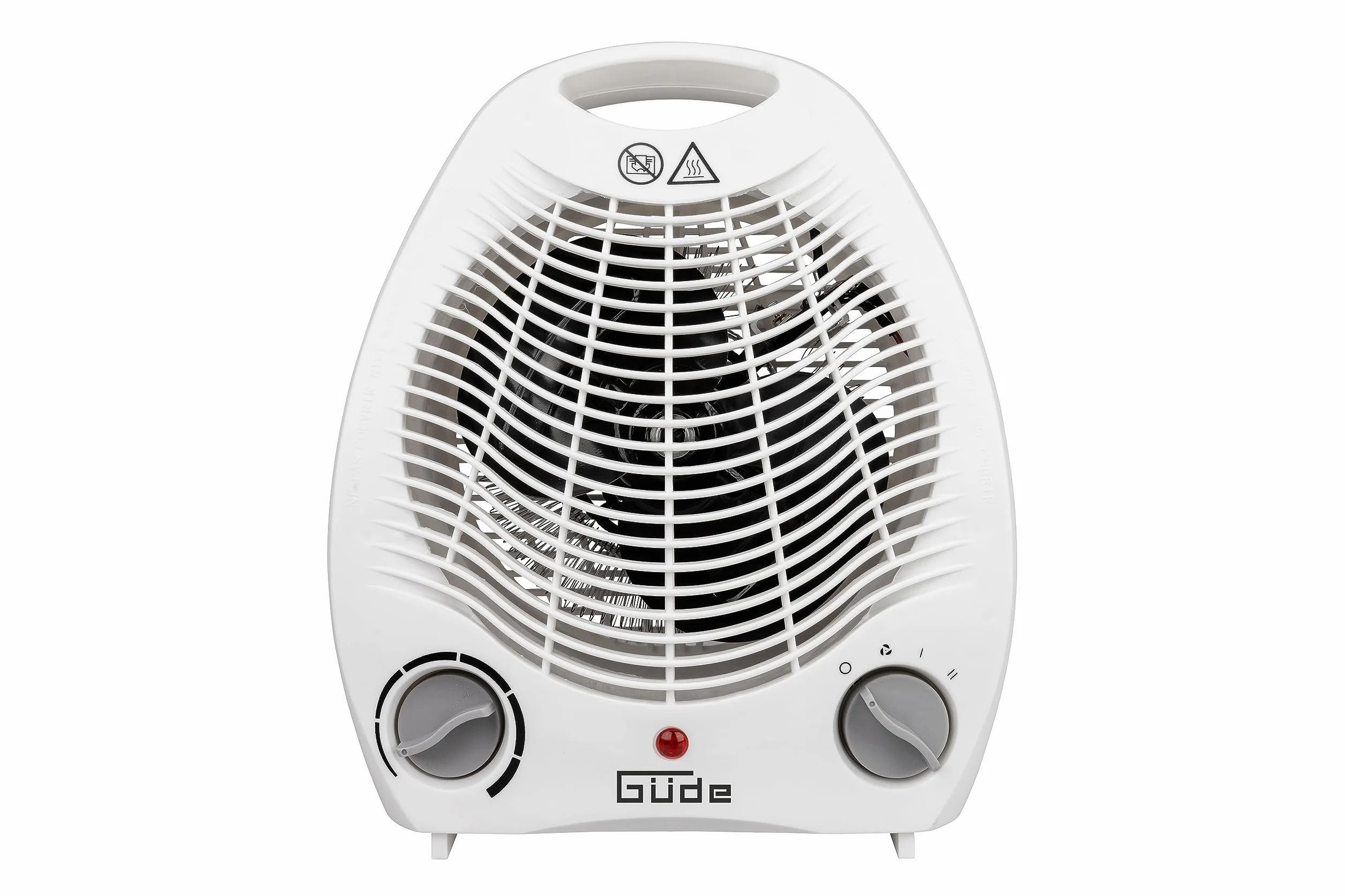 Güde 85175 GH 2000 termowentylator (moc grzewcza 2000 W, 2 stopnie mocy (1000/2000 W), funkcja wentylatora, moc nadmuchu 75 m³/h, bezstopniowy termostat, ochrona przed przegrzaniem i przewróceniem,