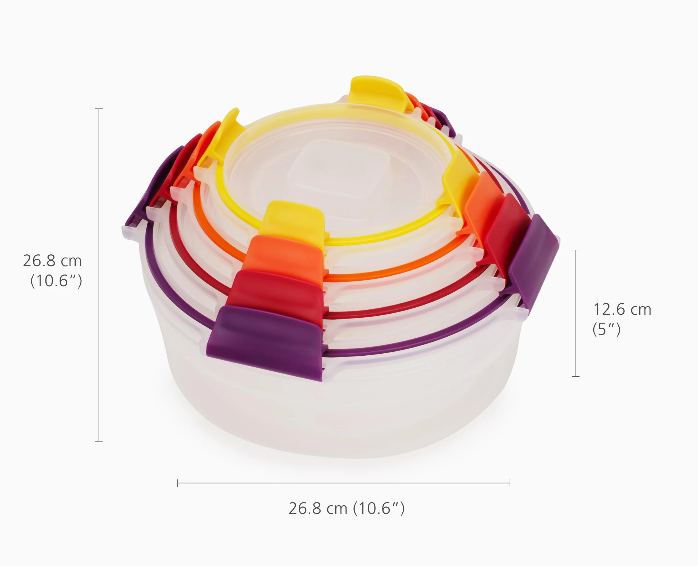 Joseph Joseph Nest Lock zestaw 8 pojemników na żywność, różne rozmiary, szczelne,