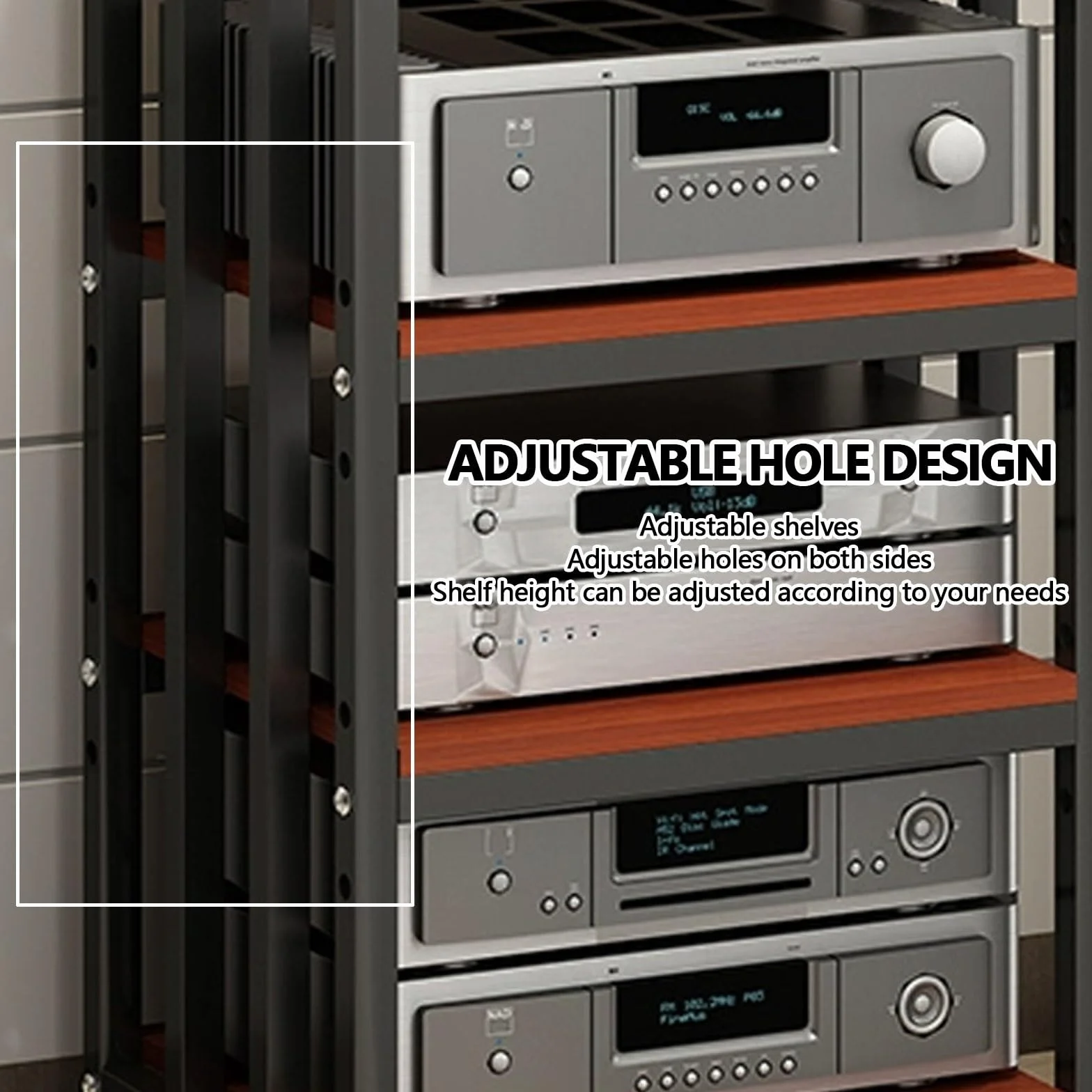 Wielowarstwowy stojak na konsolę do sypialni stylowe centrum rozrywki odtwarzacz płyt winylowych przechowywanie płyt CD/DVD nowoczesna szafka na konsolę multimedialną idealna dla miłośników muzyki