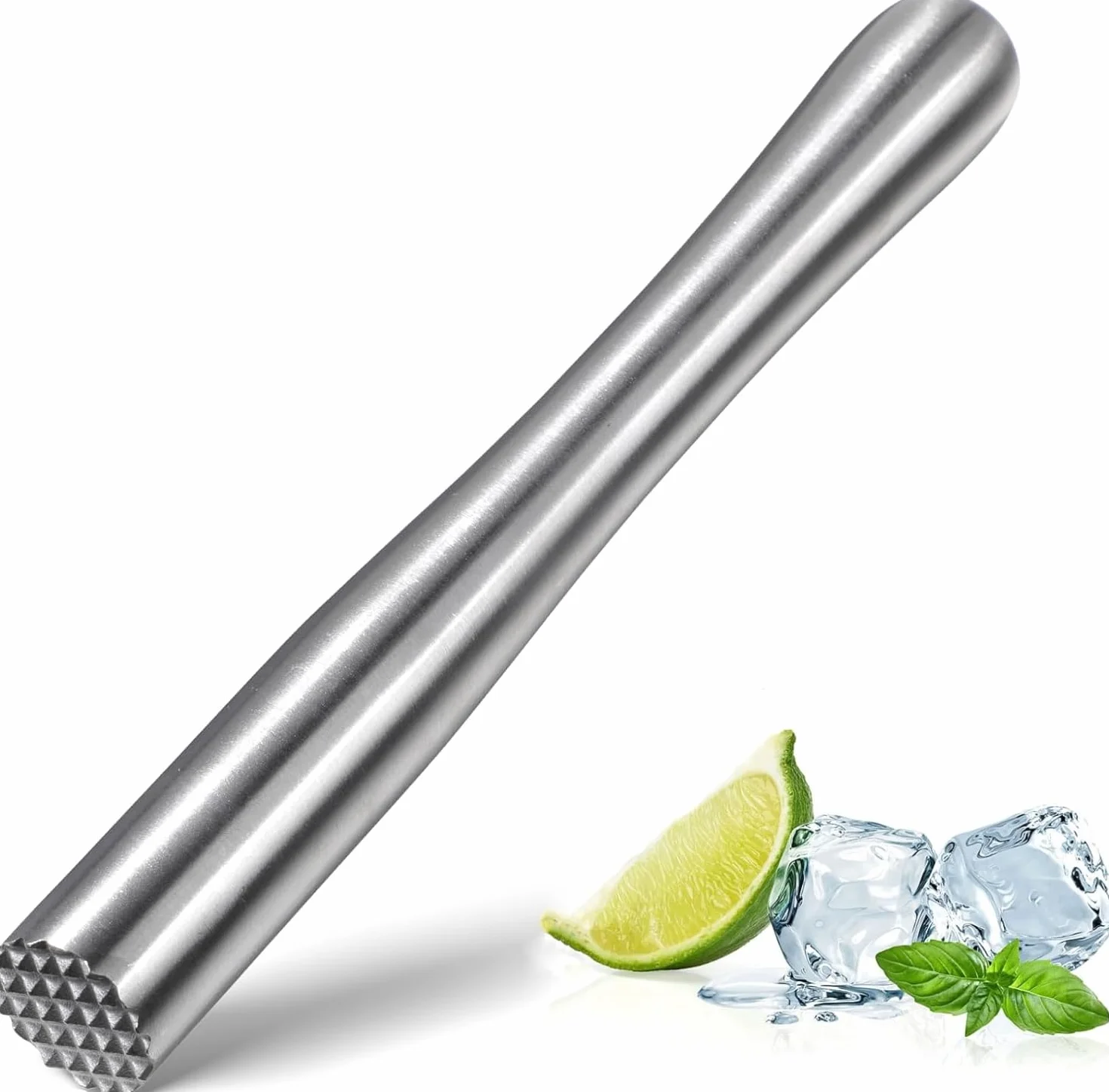 Tłuczek koktajlowy 22,5 cm, kruszony młot do koktajli, do mojito i innych napojów owocowych, akcesoria koktajlowe