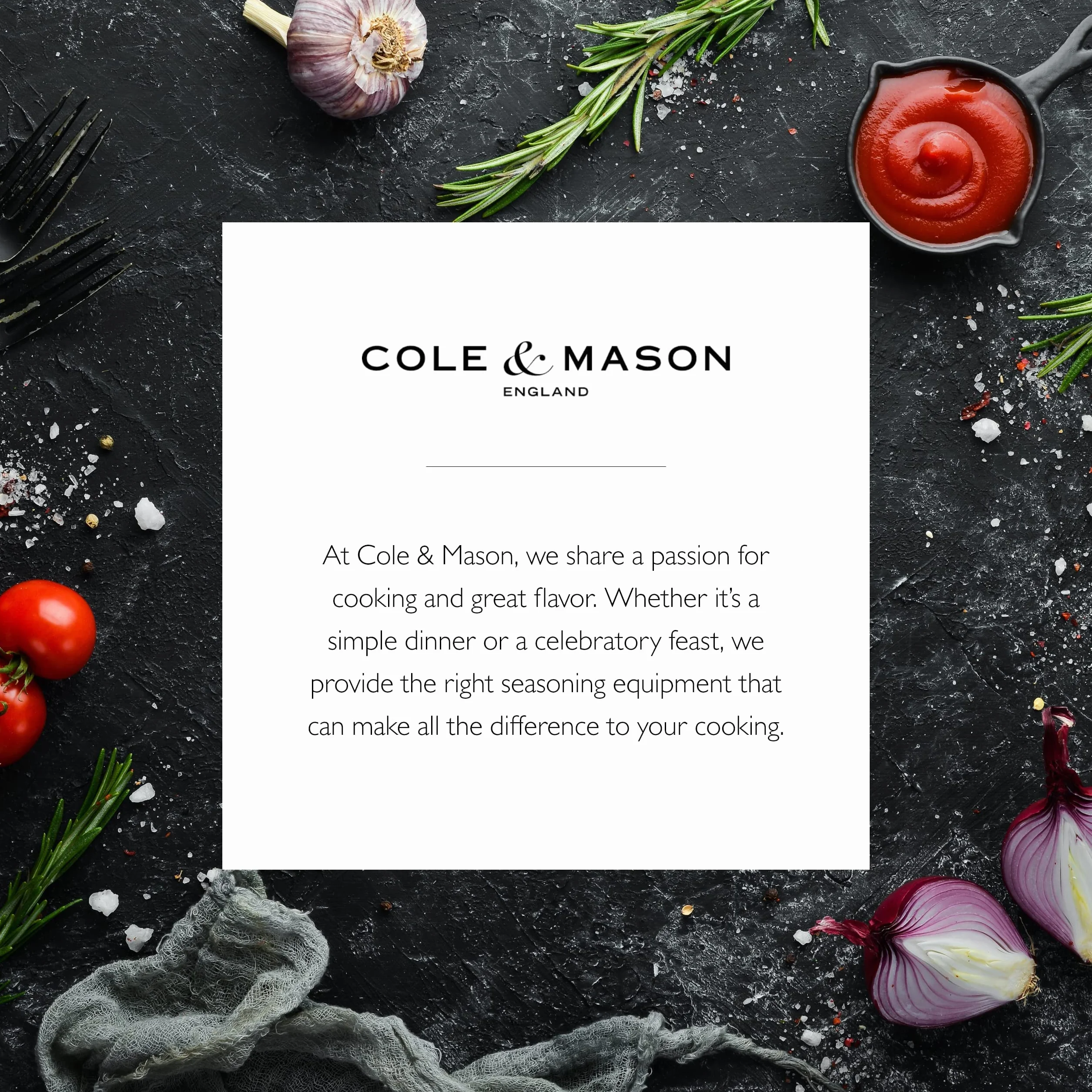 Cole & Mason Marlow zestaw młynków do soli i pieprzu akacjowego 185 mm