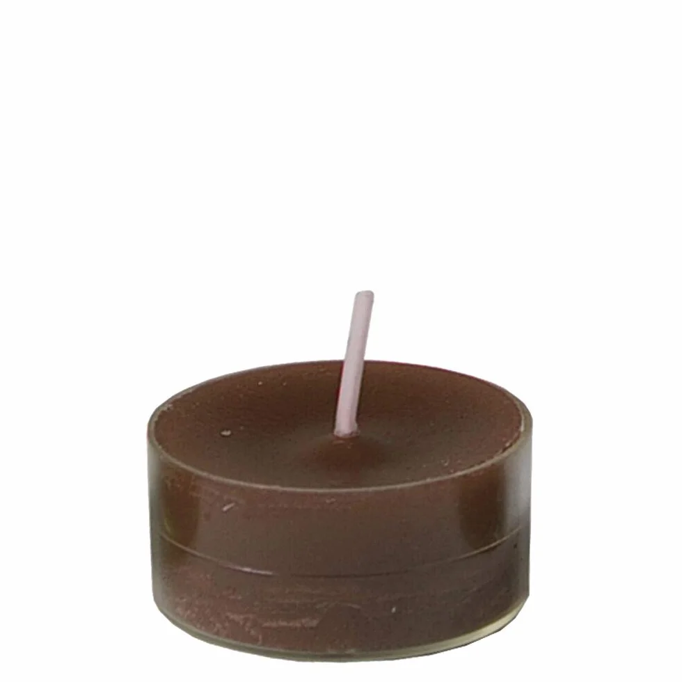 Spaas 30 Scented Clearlights Tealights Transparent Clear Cup 4.5 Hours Exotic Wood