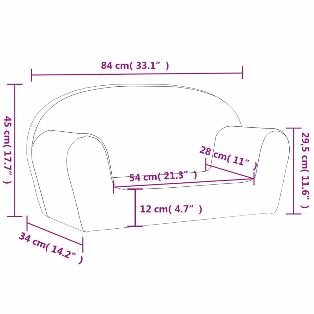 Sofa dziecięca 2-osobowa, jasnoszara z gwiazdkami, miękka ławka do siedzenia do pokoju dziecięcego, zdejmowana poszewka, poduszka piankowa, wygodna do czytania, zabawy, relaksu w pokoju