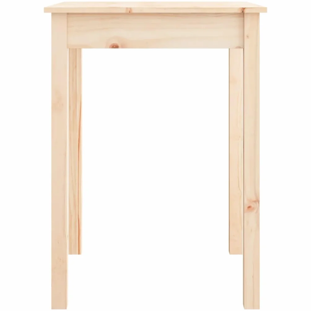 Générique Okrągły stół z litego drewna sosnowego 55x55x75 cm | Stabilna rama, solidna góra, dołączony uchwyt ścienny, instrukcja montażu w zestawie, uniwersalne zastosowanie