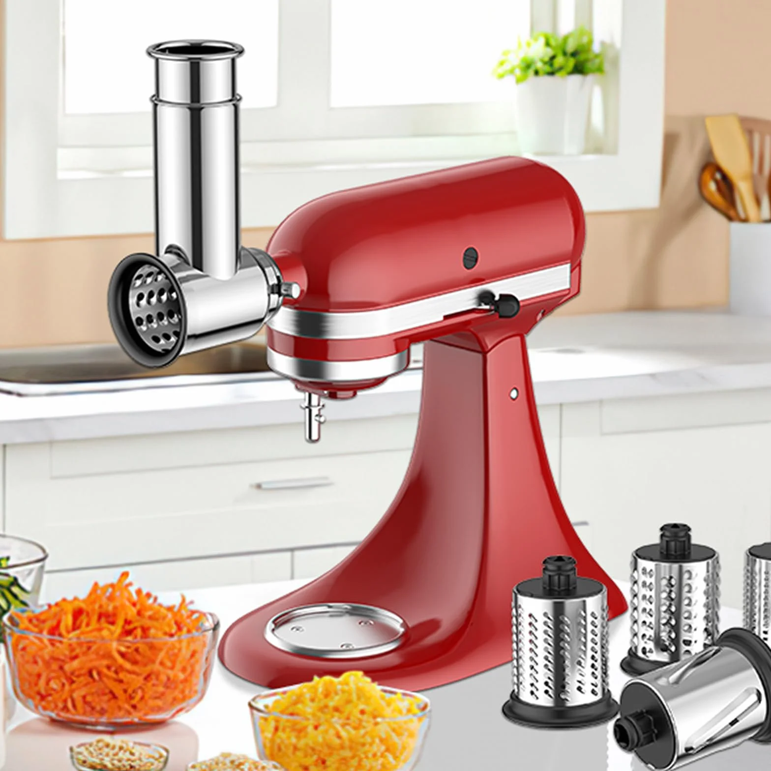 Przystawka do krajalnicy/niszczarki ze stali nierdzewnej do miksera stojącego KitchenAid
