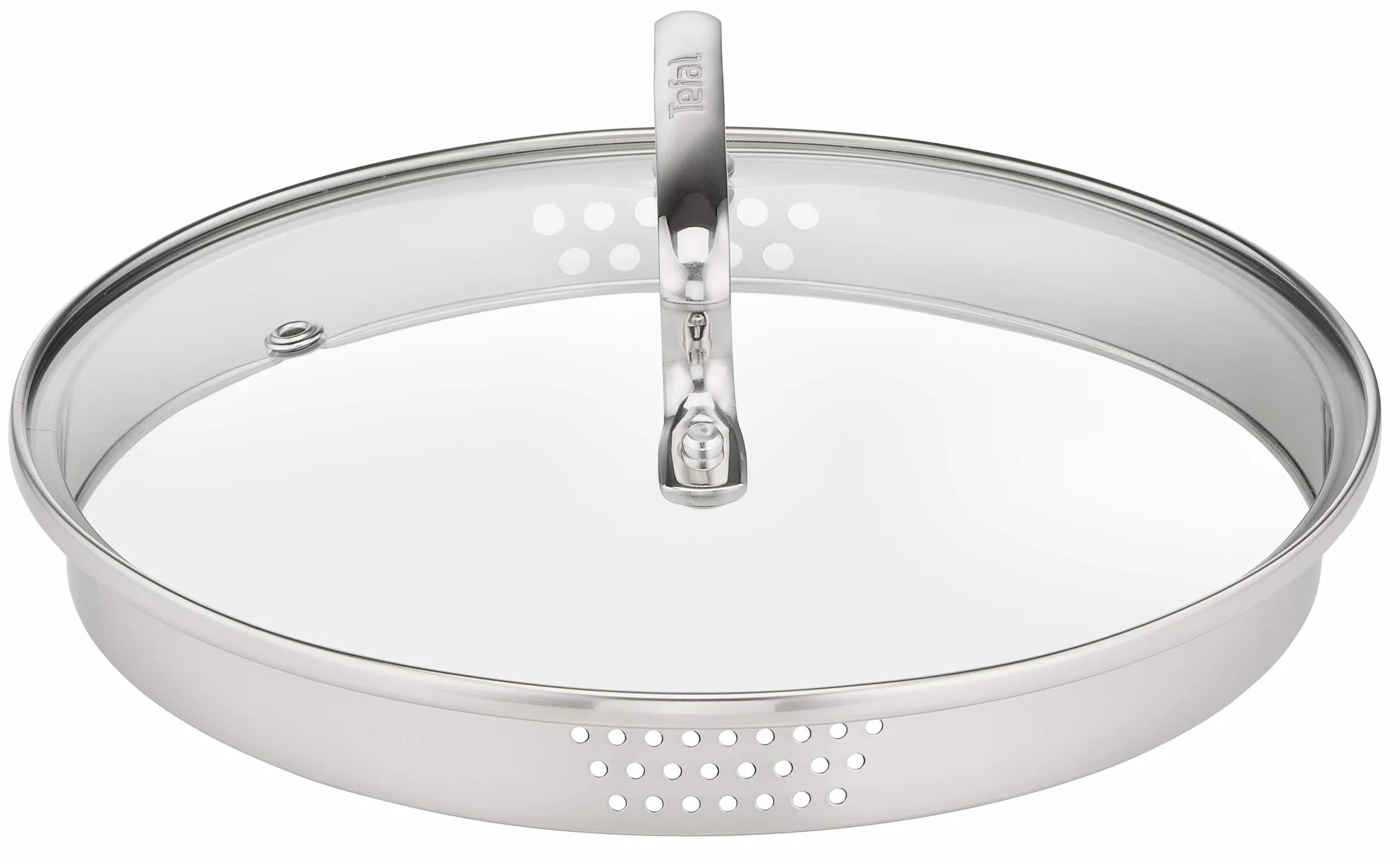 TEFAL Duetto+ G719S734 Zestaw garnków stalowych 7-elementowy: Garnek z pokrywką do odcedzania 5L, 2,9L, 2L, rondel 1,5L, Pokrywki z otworami do odcedzania