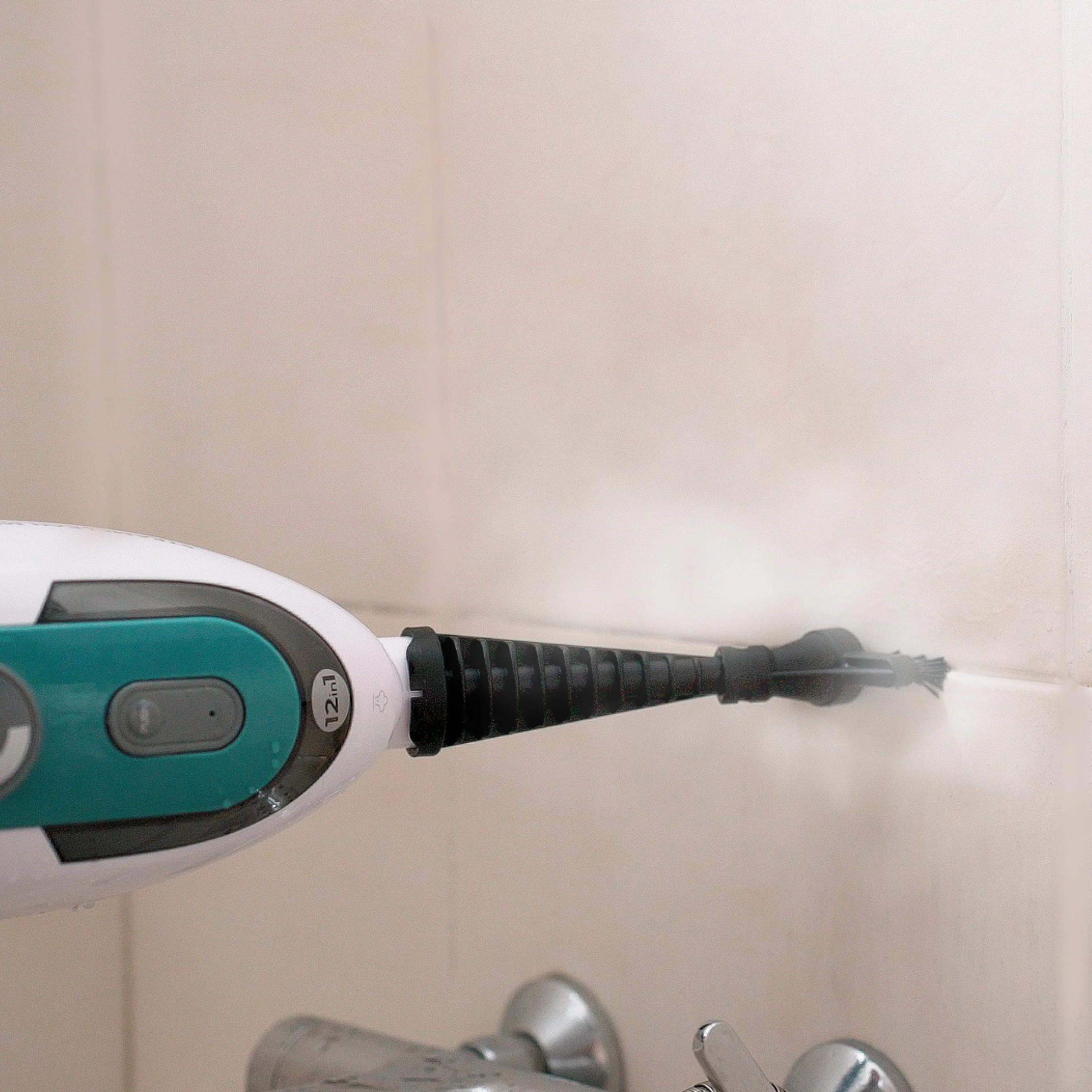Di4 SteamClean Multi 12 ProMax, środek do czyszczenia par Für alles Multifunktions 12 w 1, środek do czyszczenia pary Boden 1500 W, Entfernt 99,9% der Viren und Bakterien, ECO Steam Mop bez
