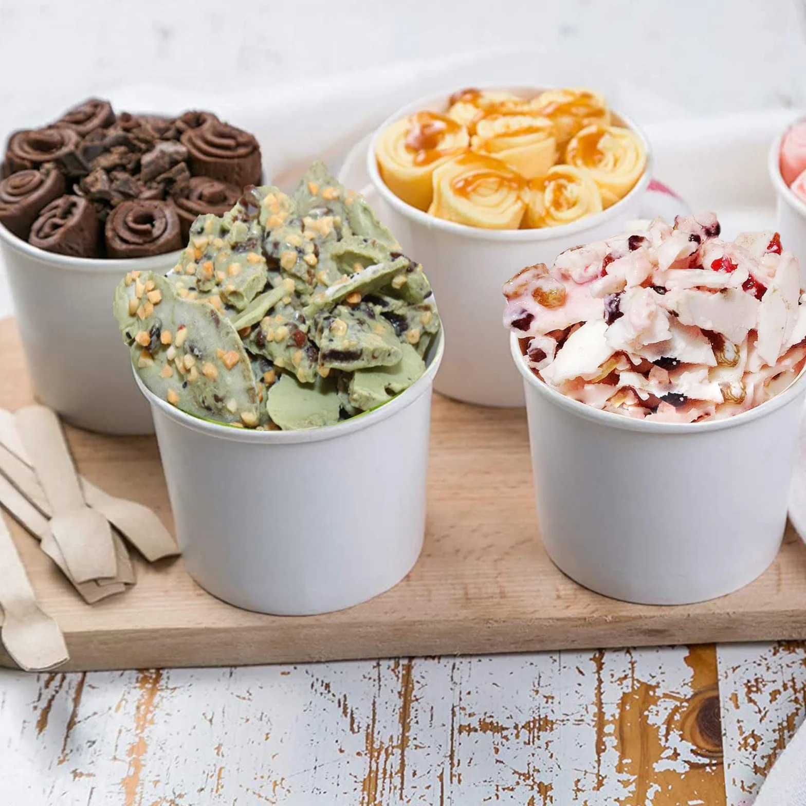 Maszyna do lodów, DIY rękodzieło, stal nierdzewna, jakość spożywcza, maszyna do lodów rolowanych, płyta lodowa z 2 szpatułkami, mrożony jogurt, sorbet, lody, niebieski, ręczny, pielęgnacja