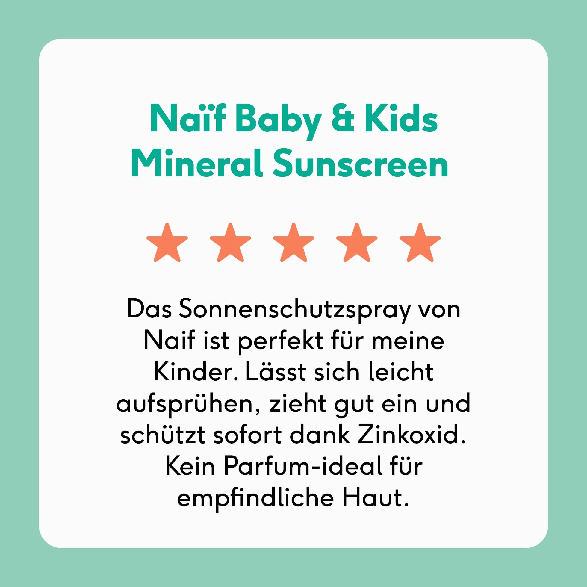 Naïf Mineralny spray przeciwsłoneczny – dla niemowląt i dzieci – LSF 50 – spray bez oktokrylenu – ochrona UVA i UVB – odporny na działanie wody – testowany dermatologicznie – bez mikroplastiku – 100