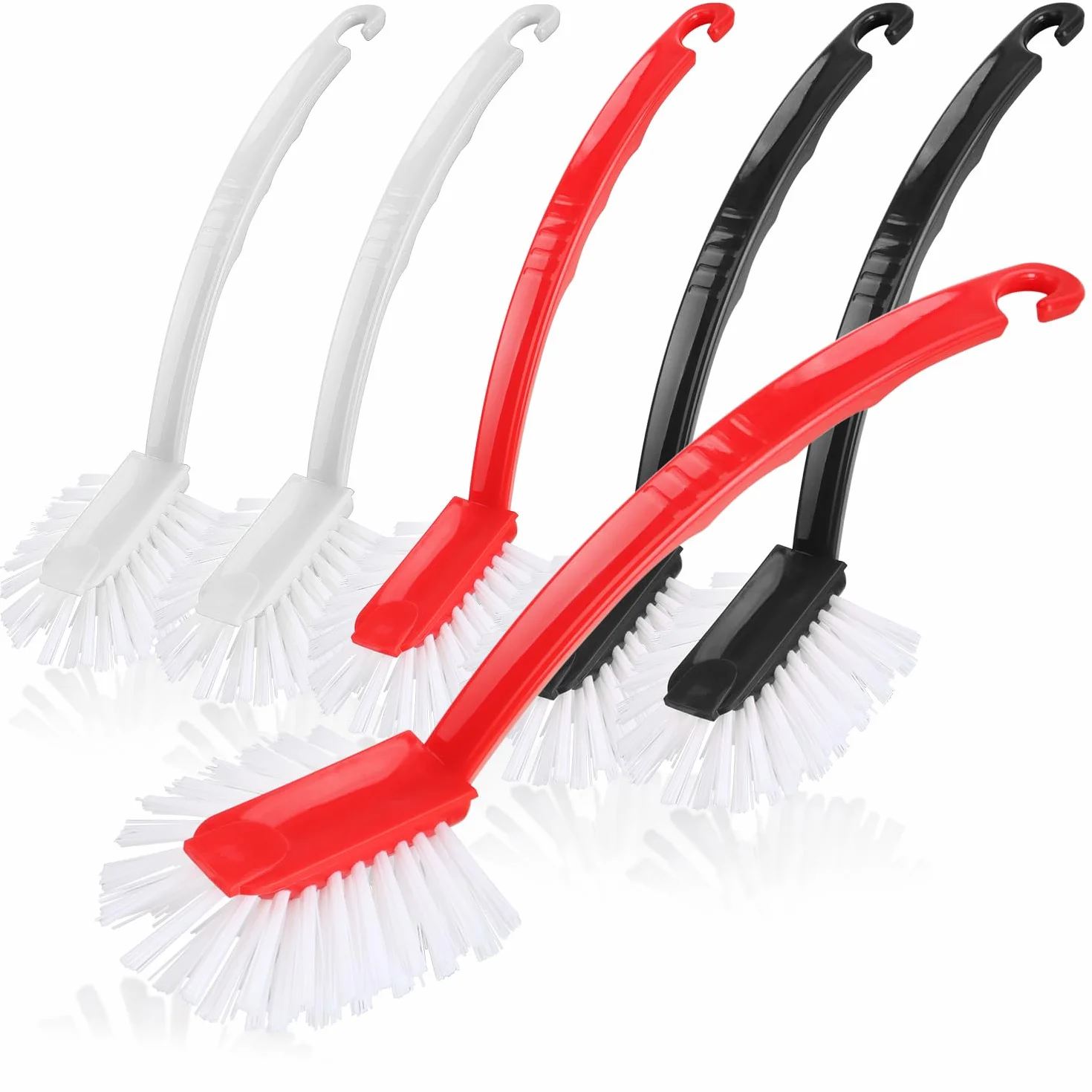 com-four® 6x szczotki do mycia naczyn 27 cm - szczotka do mycia garnków, patelni i zlewozmywaków - trwala szczotka kuchenna, szczotka do czyszczenia do uzytku domowego i kuchennego (6 sztuk)