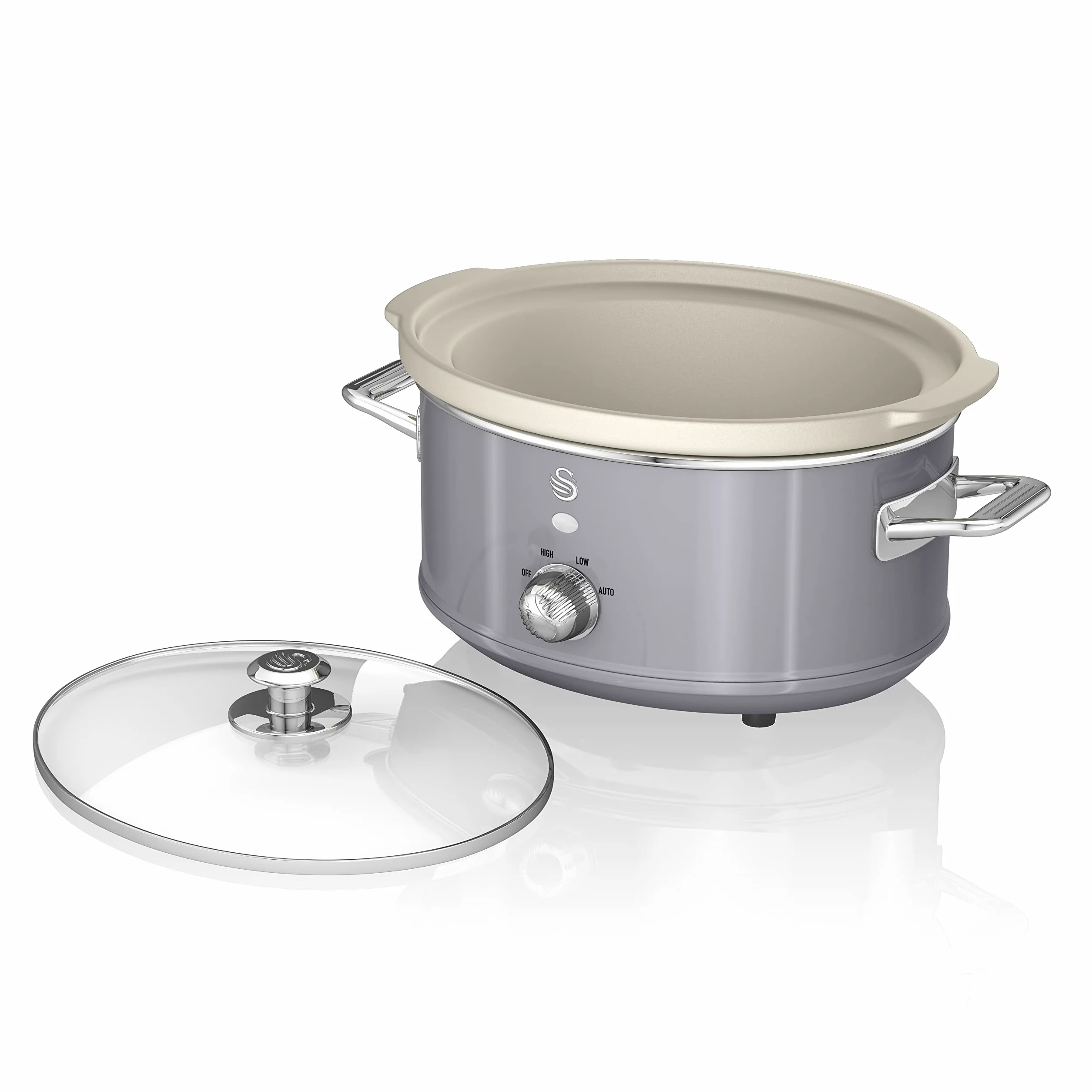 Swan Retro SF17021GRNEU Wolnostojący garnek 3,5 l Slow Cooker 200W