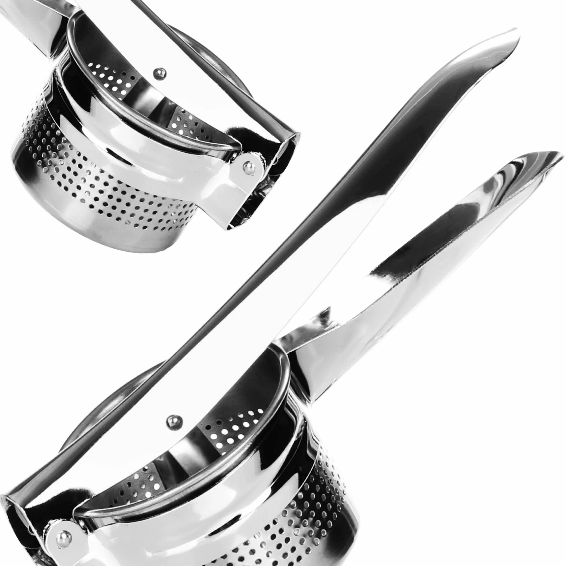 COM-FOUR® Prasa do ziemniaków - prasa reczna do ziemniaków, owoców i warzyw z wyjmowana wkladka sitowa - idealna do puree ziemniaczanego i drobnej szpachli (1 sztuka - V3)