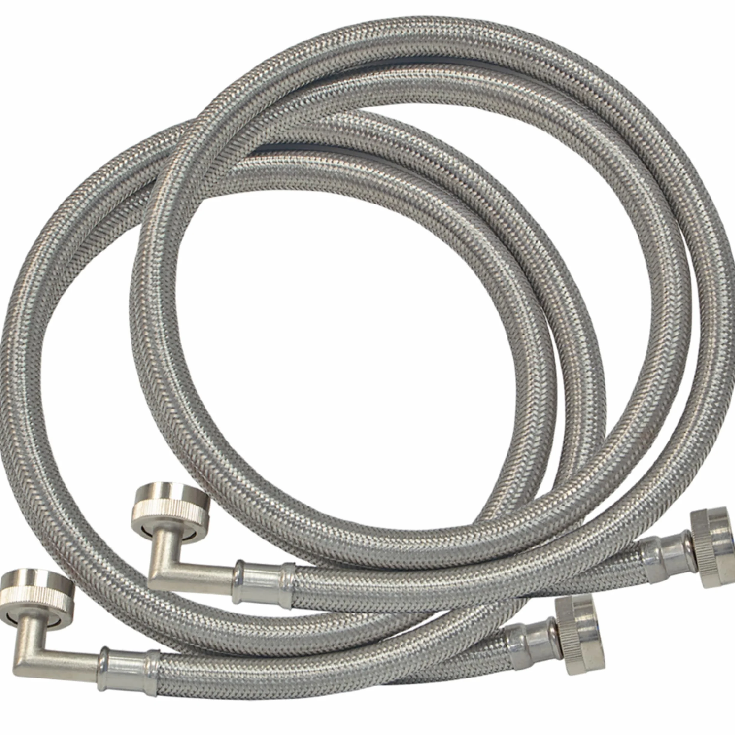 Eastman 41066 Ss wąż do pralki z 90-stopniowym łokciem, 3/4 cala x 3/4 cala, 1 para
