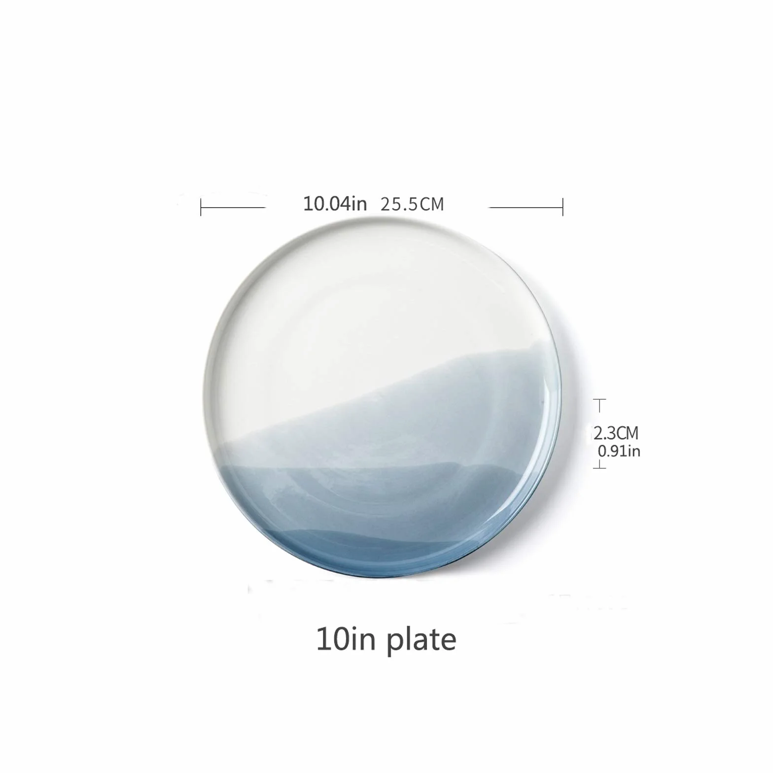 Talerze Naczynia Obiadowe Klasyczna okrągła obiadowa płyta do codziennego użytku, elegancka płyta deserowa do makaronu, trwała płyta porcelanowa, sejf mikrofalowa. Kolacja Restauracja Rodzinna Impreza