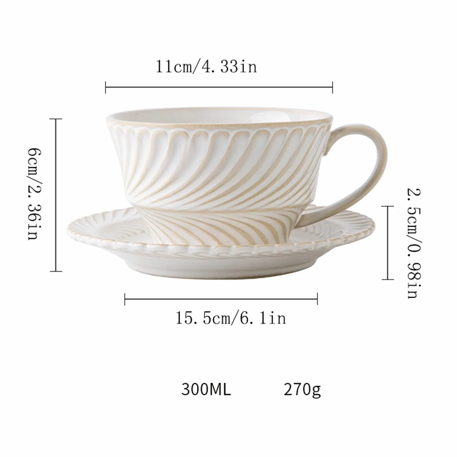 Nowoczesny styl 300 ml wykwintny zestaw filiżanek do kawy popołudniowa herbata ceramiczna gospodarstwo domowe do gorącej czekolady