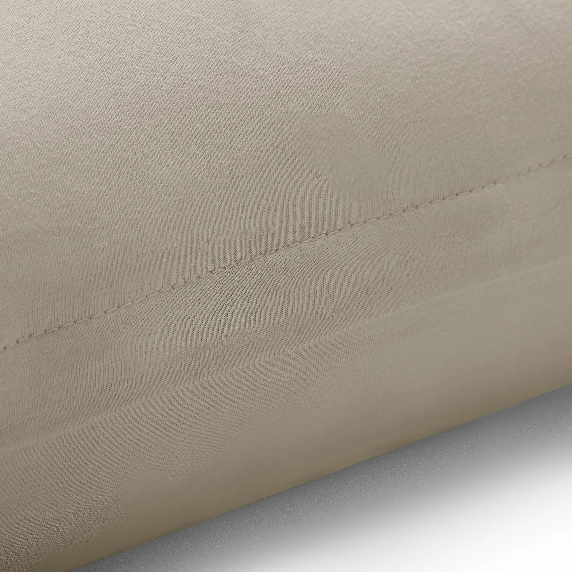 DecoKing 2 Poszewki na poduszki 40x145 cm Jersey bawełna zamek błyskawiczny kawowy Amber