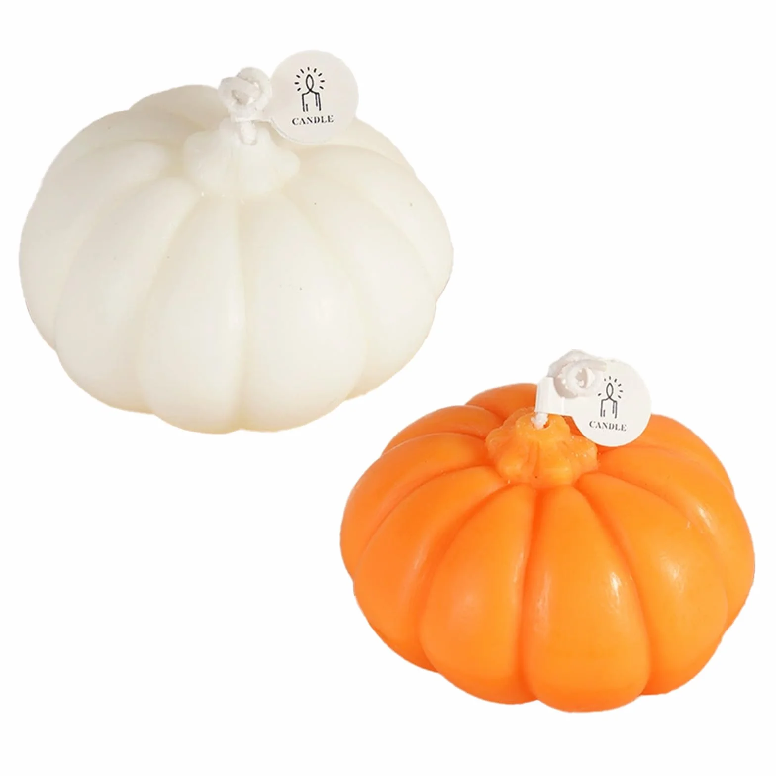 2 szt. Świeca dyniowa na Halloween Aromaterapia Świece Ręcznie robione Płonące Woskowe Świece, Święto Dziękczynienia Jesienne Dekoracje Sypialnia Dekoracja Stołowa