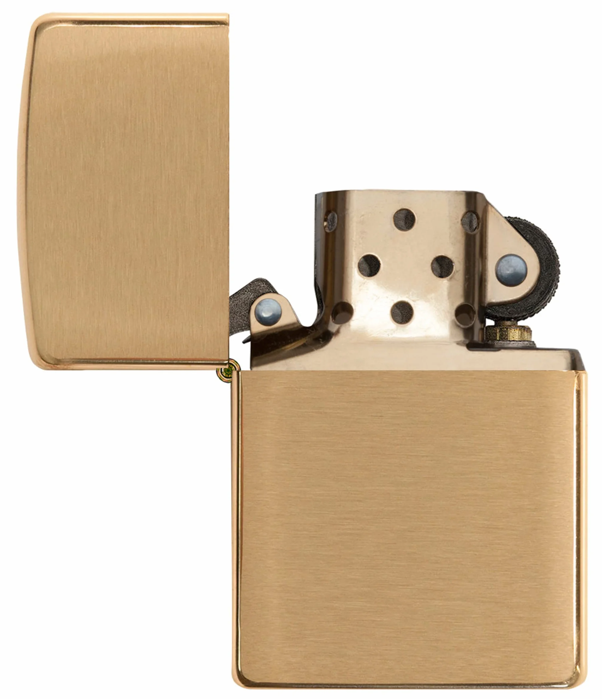 Zippo Zapalniczka Sztormowa Szczotkowany Mosiądz Wielokrotnego Użytku Płomień Odporny na Wiatr