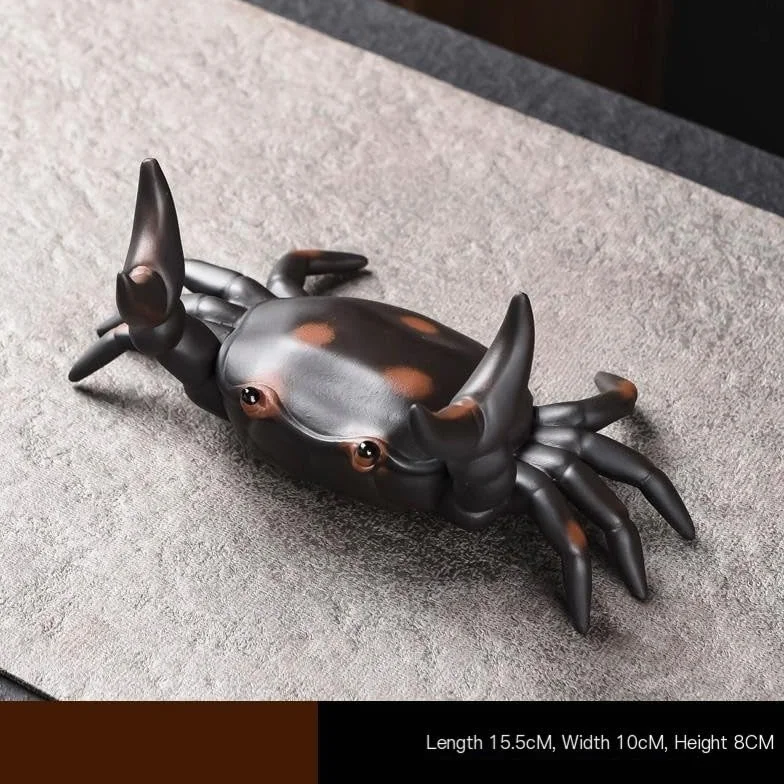 Herbata Zwierzęta Ceramiczne Fioletowy Piasek Kung Fu Zestaw Herbaty Kreatywna Herbata Ozdoby dla Zwierząt Krab Herbata Zabawa Stół Zwierzę Fortuna Figurki