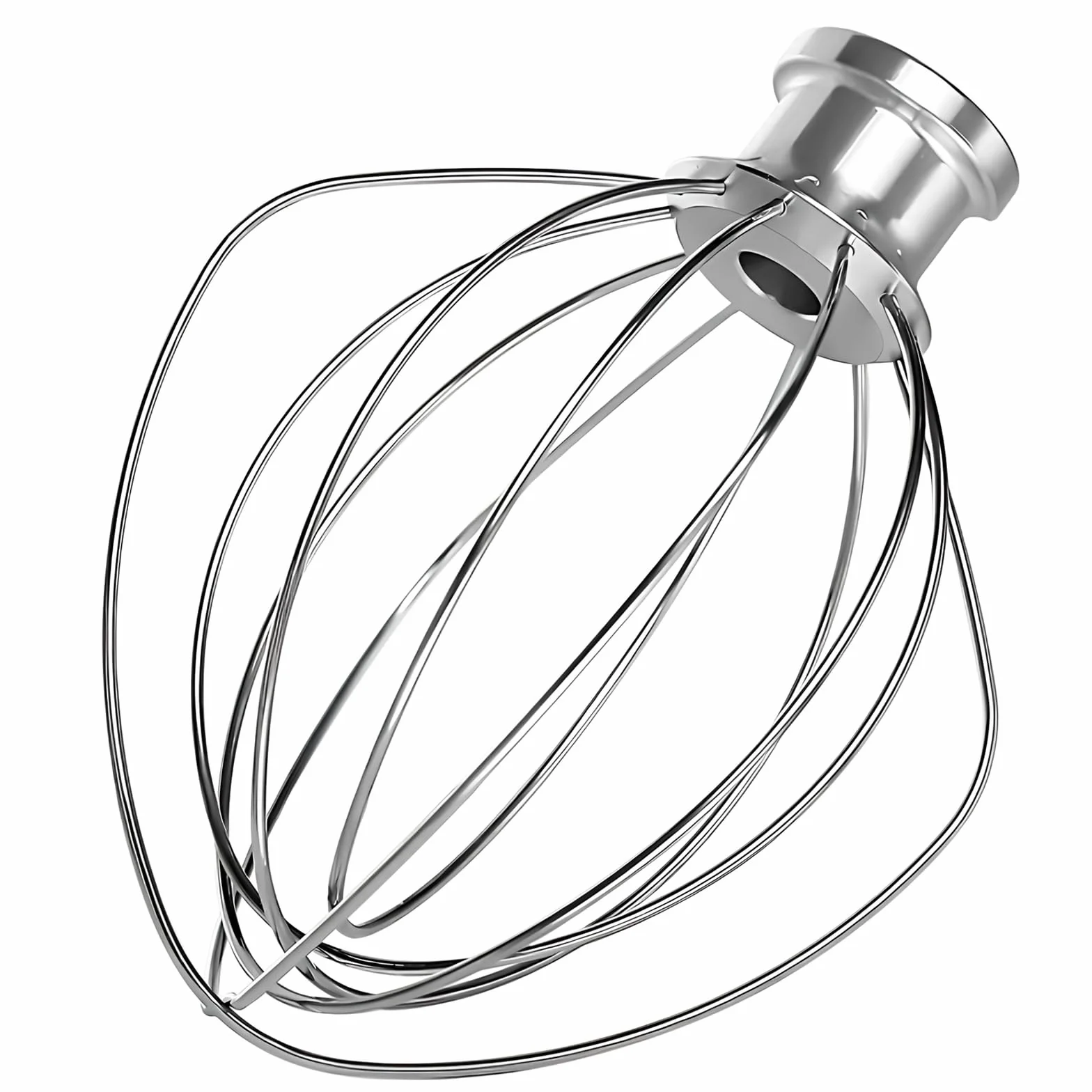 K45WW 6-żyłowa trzepaczka wymienna akcesoria ze stali nierdzewnej, kompatybilny z KitchenAid, trzepaczka do ugniatania, 4,5QT