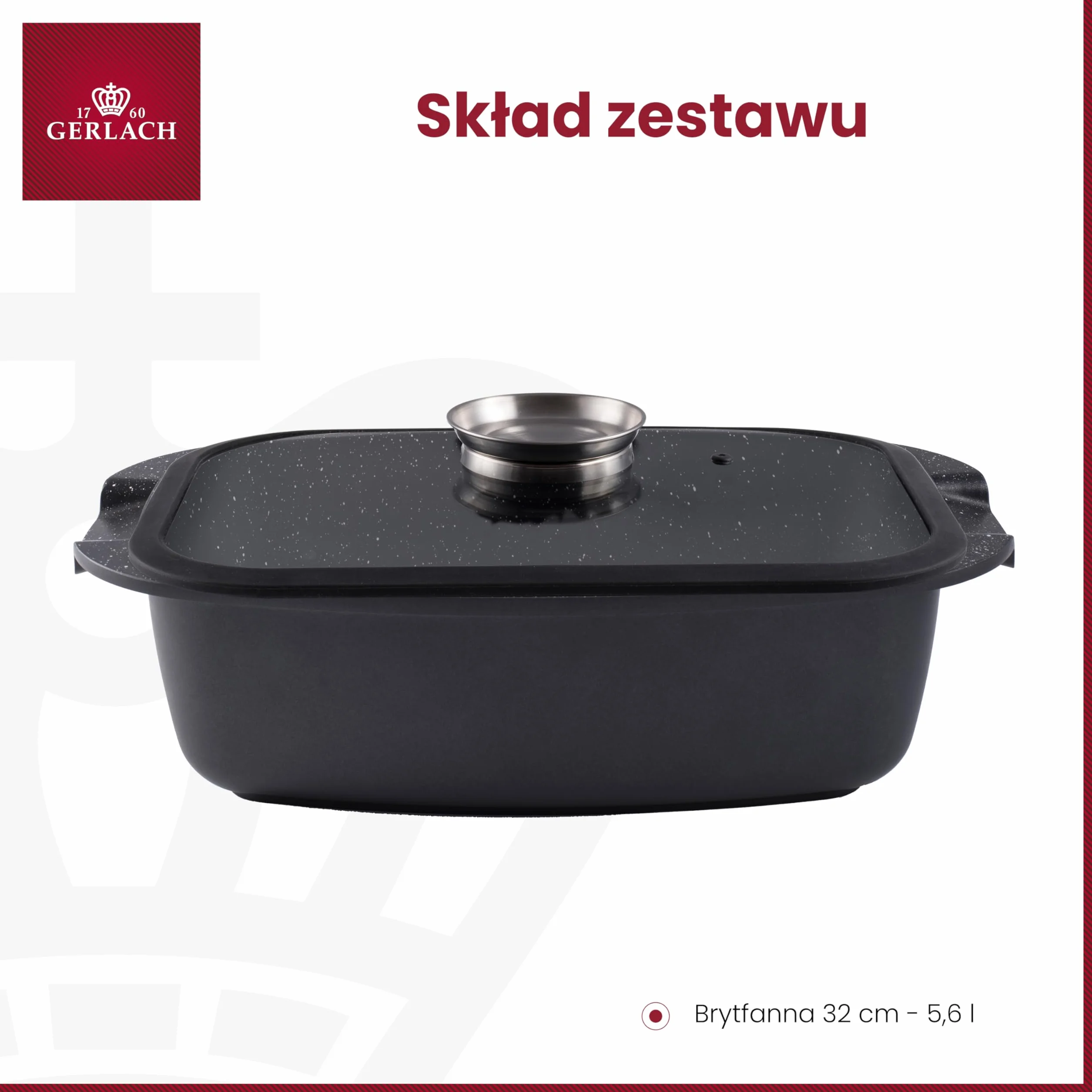 Gerlach Granitex Brytfanna Indukcyjna Do Pieczenia Granitex