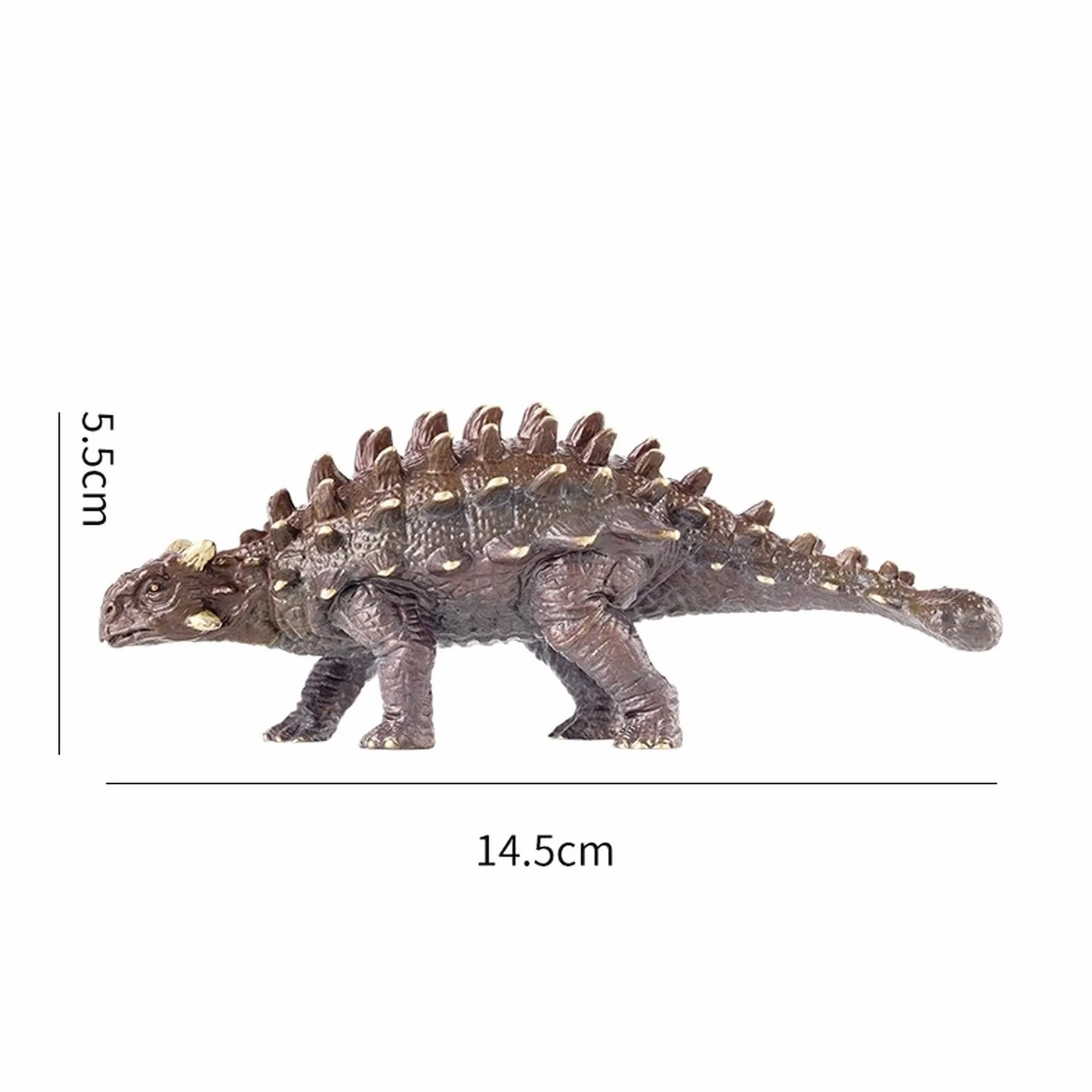 Mosiężna Figurka Stołowa Dinozaura, Jurajska Statua Ankylozaura, Dekoracyjna Ozdoba Do Gabinetu, Kolekcja Brązowych Rzeźb Bydła