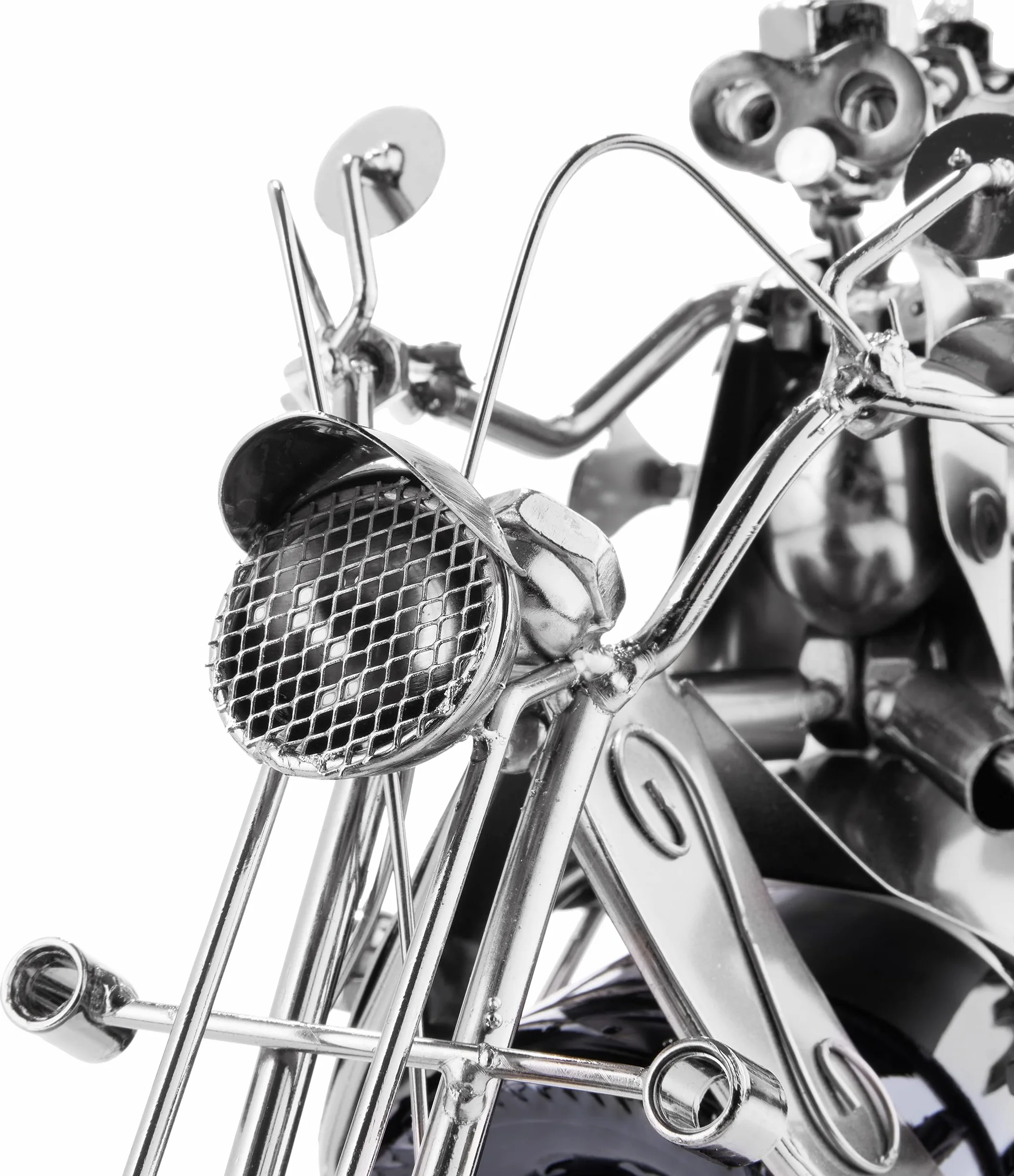 BRUBAKER Stojak na Butelkę Wina Para na Motocyklu Metalowa Rzeźba Prezent z Kartą Podarunkową