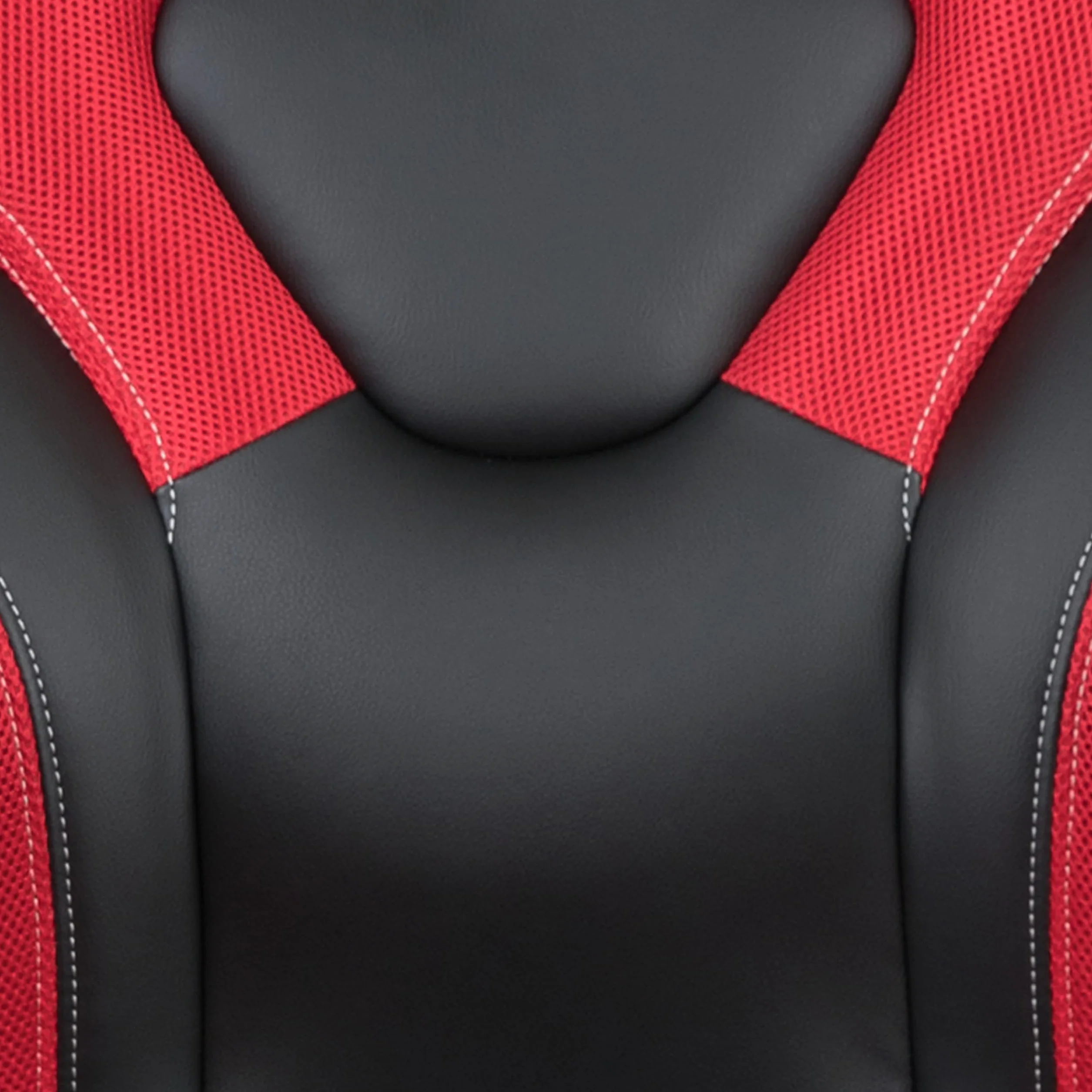 Flash Furniture X10 fotel gamingowy do biura, ergonomiczny, komputerowy, regulowany, obrotowy fotel z podnoszonymi podłokietnikami, czerwono-czarna skóra, miękka