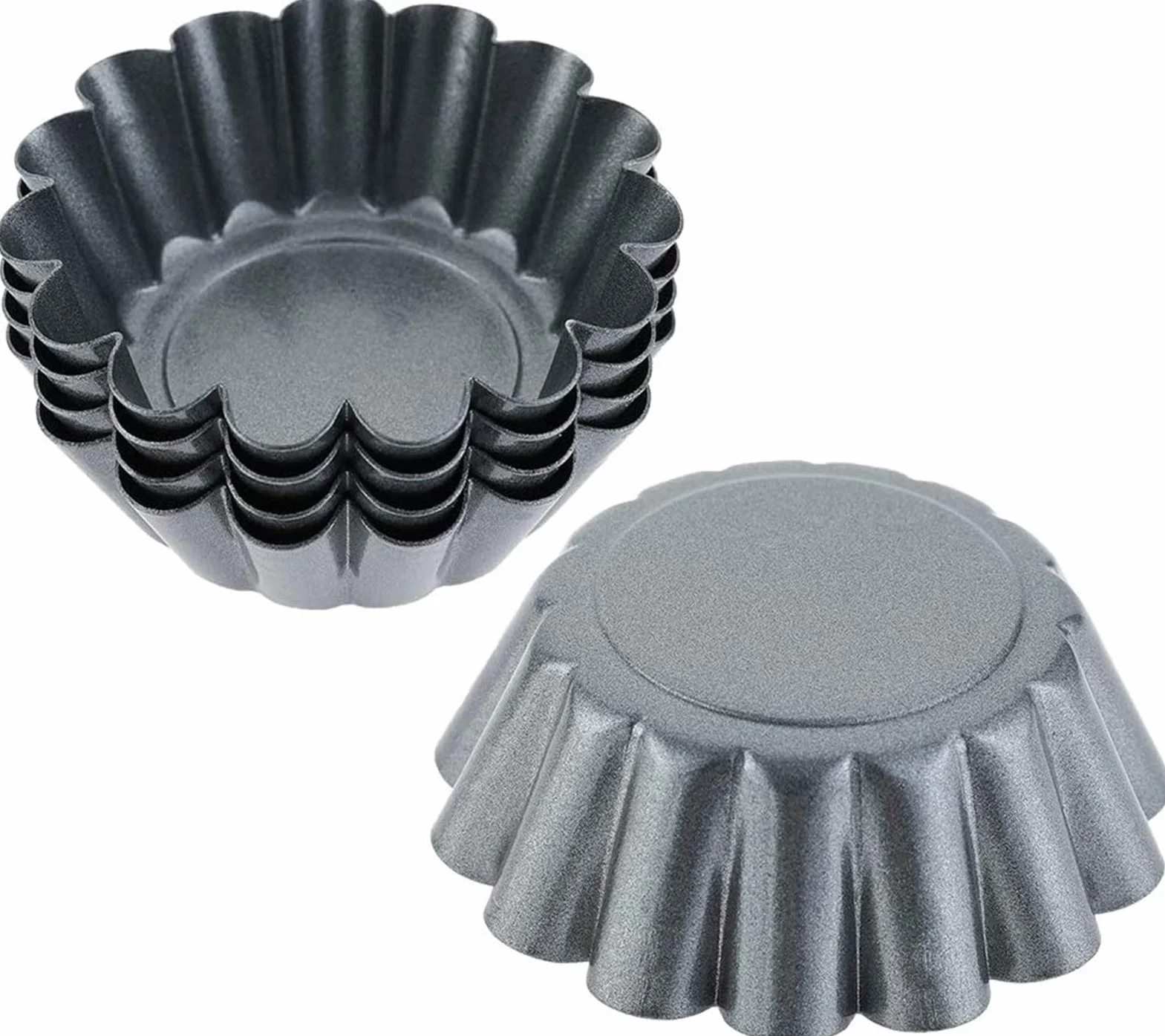 RJJ 12 sztuk Mini Cupcake Formy do pieczenia Ciasto Muffin Mold Tin PAN Peb Do Pieczenia, Formy Puddingu Non-Stick, Formy do pieczenia