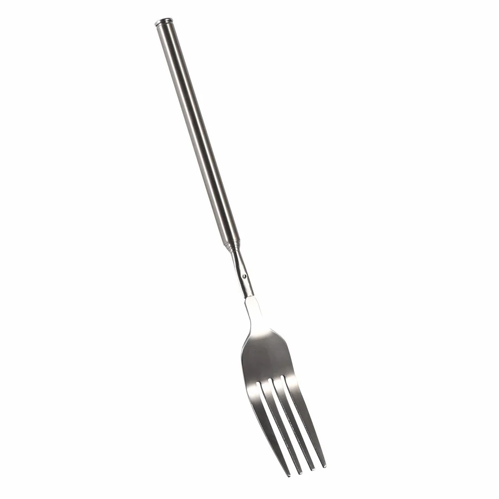 Widelec Amazon Basics Widelec ze stali nierdzewnej 22,1~64,6 cm (8,7~25,4 cala) Wysuwany srebrny