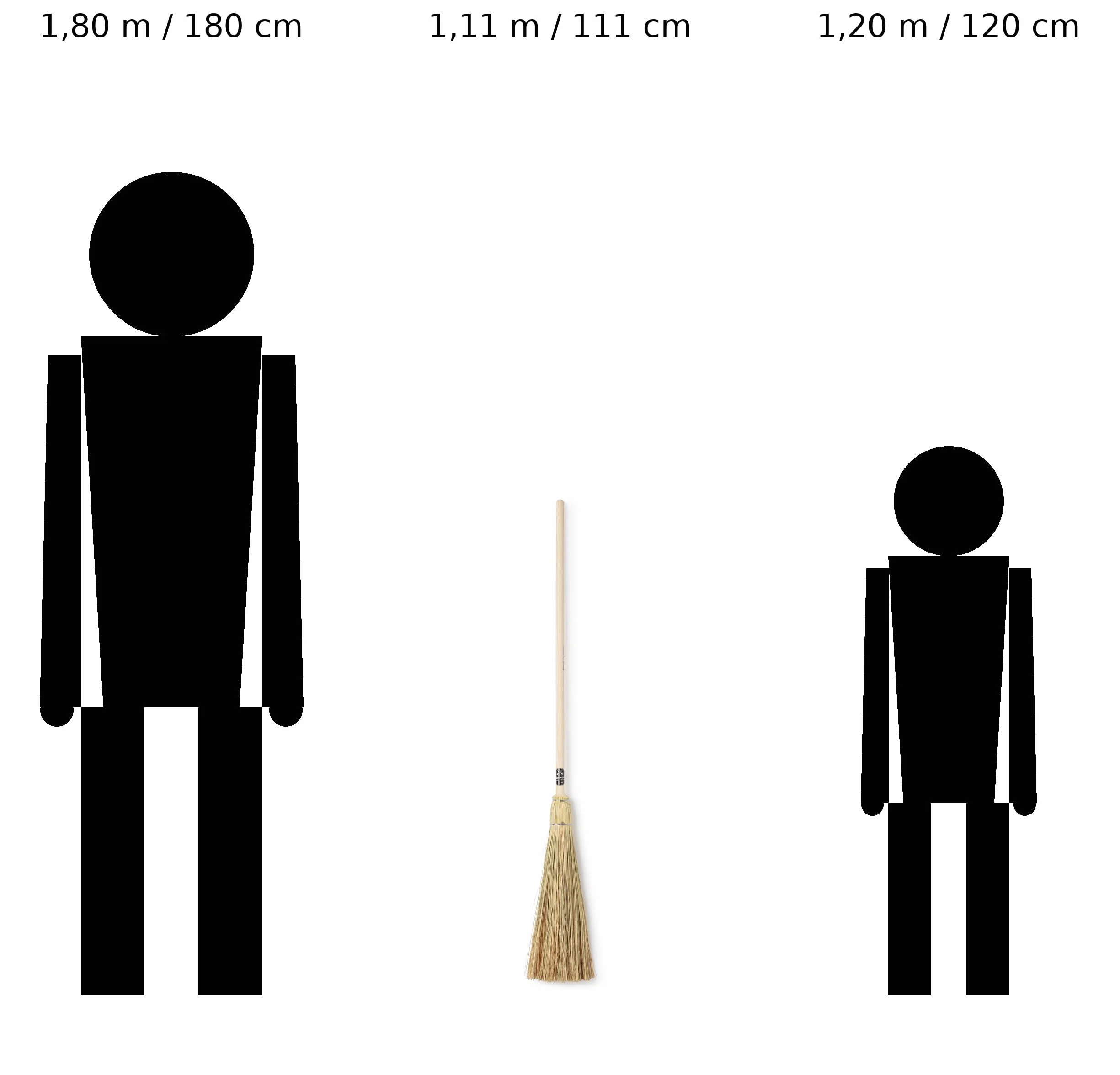 Mendi Miotła czarownicy rzemieślnicza 111 cm