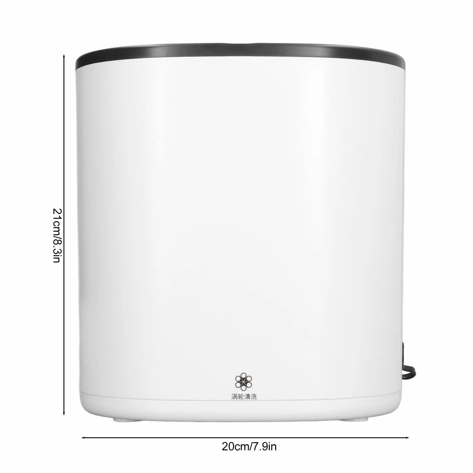 4.5L Przenośna Pralka z Wirującym Koszem Spustowym Mini Mała Pralka Turbinowa do Mieszkania Podróżnego RV 100 do 240V (Wtyczka UE)