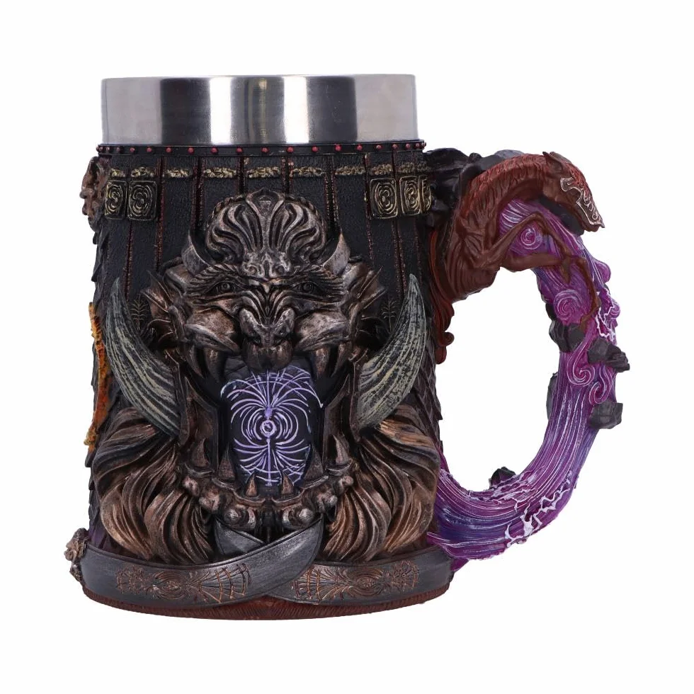 Nemesis Now Elden Ring Starscourge Radahn Tankard, żywica, oficjalny kubek do piwa Elden Ring, wyjmowana wkładka ze stali nierdzewnej, odlewana w najlepszej żywicy, fachowo ręcznie malowany