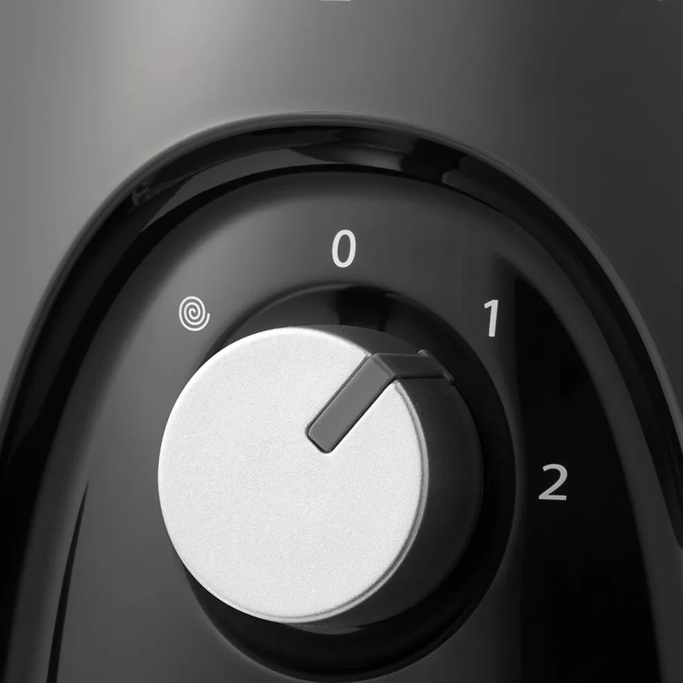 Russell Hobbs Robot kuchenny [Blender/Rozdrabniacz/Młynek/Krajalnica do warzyw] Mikser elektryczny (Do wyrabiania, krojenia, siekania i szatkowania, Moc szczytowa 900W) Matte Charcoal 27111-56