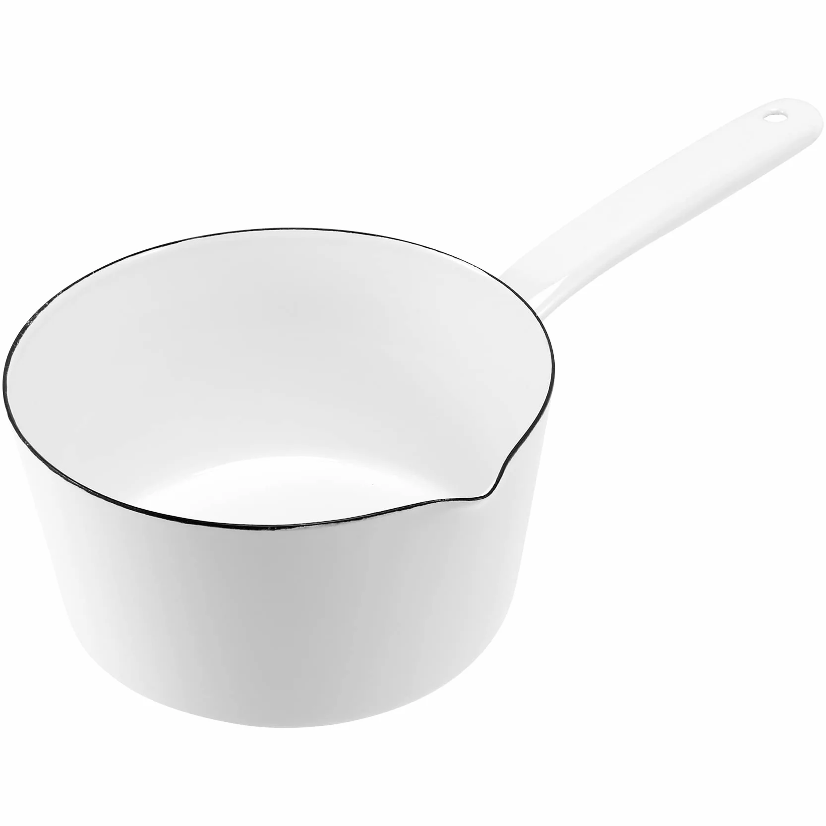 1,3 l japoński styl biały ceramiczny garnek na mleko kuchnia patelnia patelnia garnek do gotowania stewpanu z długim uchwytem dla jednej osoby