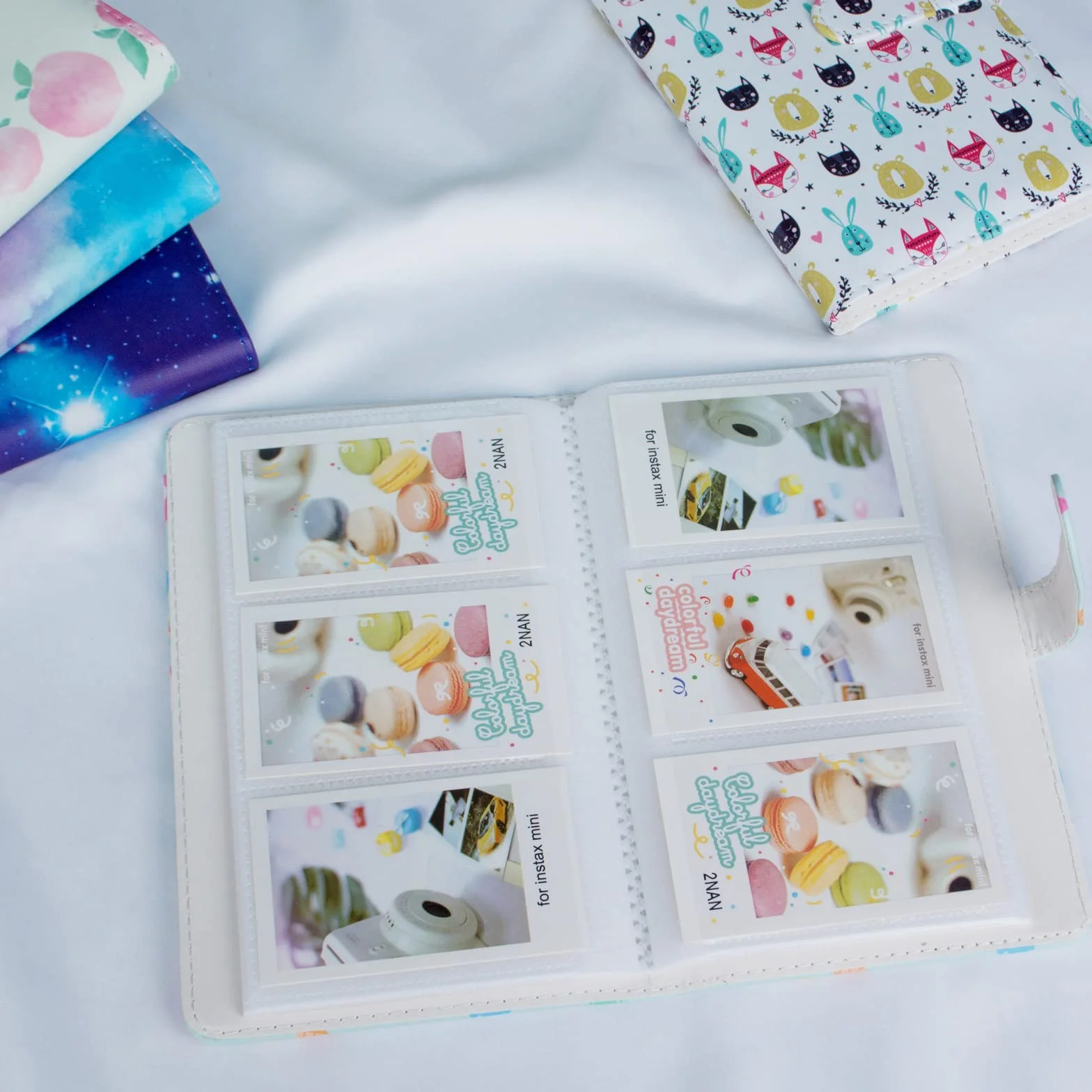 Rieibi 96 kieszeni, mini album na zdjęcia, portfel, skóra PU, album fotograficzny do Fujifilm Instax Mini 11/8/9/7s/25/70/90, błyszczący kolorowy album fotograficzny do Polaroid
