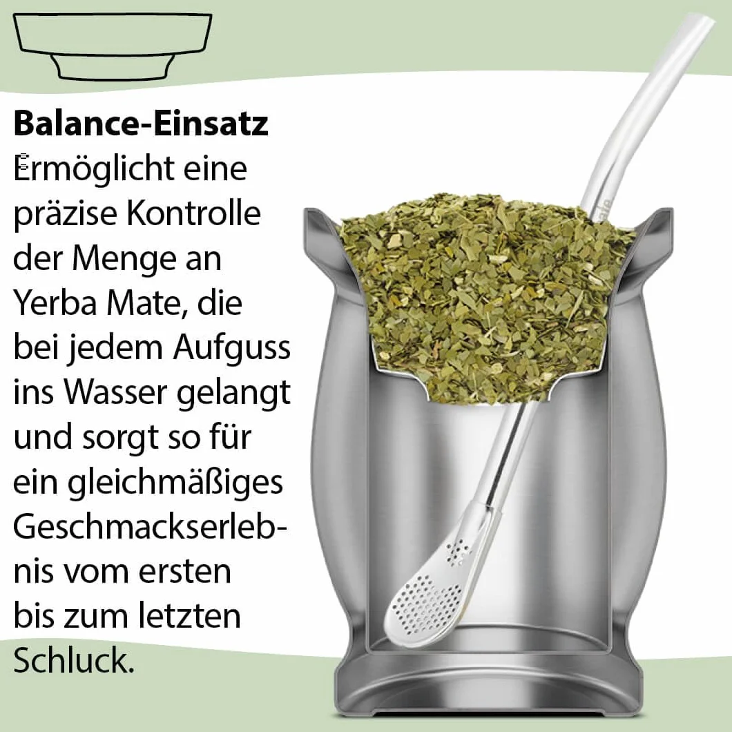 caámate. Mate zestaw do herbaty Bio ● 3 rodzaje matesów + 2 kubki do maty ze stali nierdzewnej o podwójnych ściankach + 2 kubki bombilla + instrukcja przygotowania (zielony)