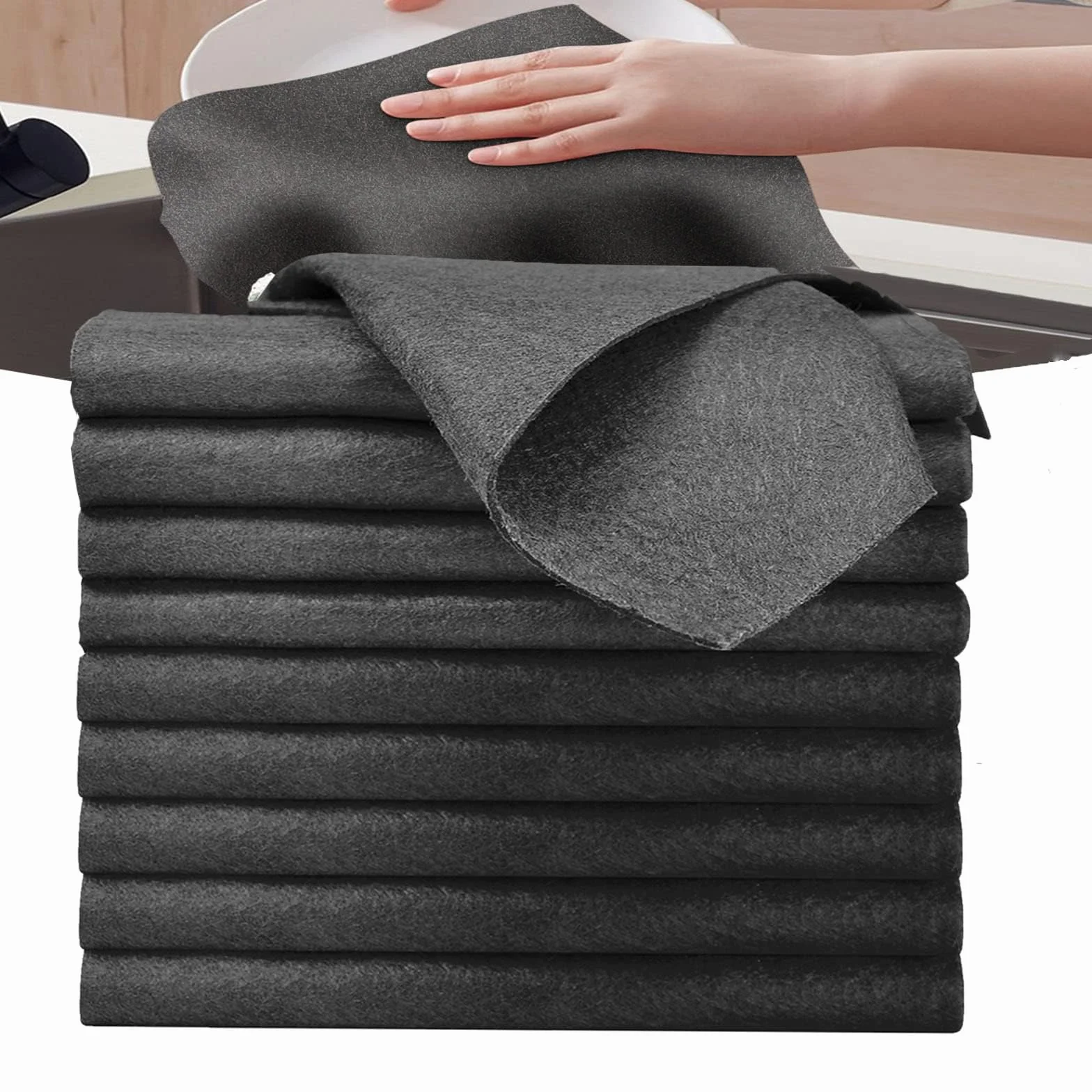 Ściereczki z mikrofibry 30×30 cm – Chusteczki do czyszczenia bez smug, wielokrotnego użytku