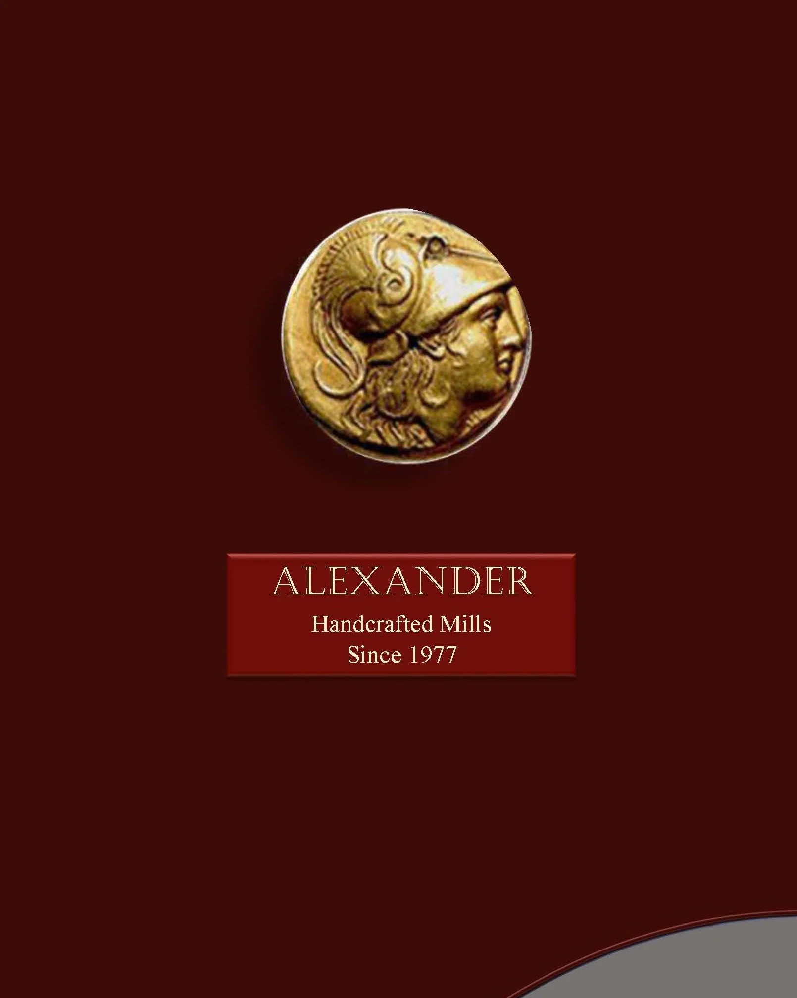 Alexander Handcrafted European Mill – autentyczny tradycyjny mosiężny młynek do kawy (10,5″), regulowany mielenie, vintage design, elegancki prezent kuchenny, ręcznie wykonany w Grecji 004