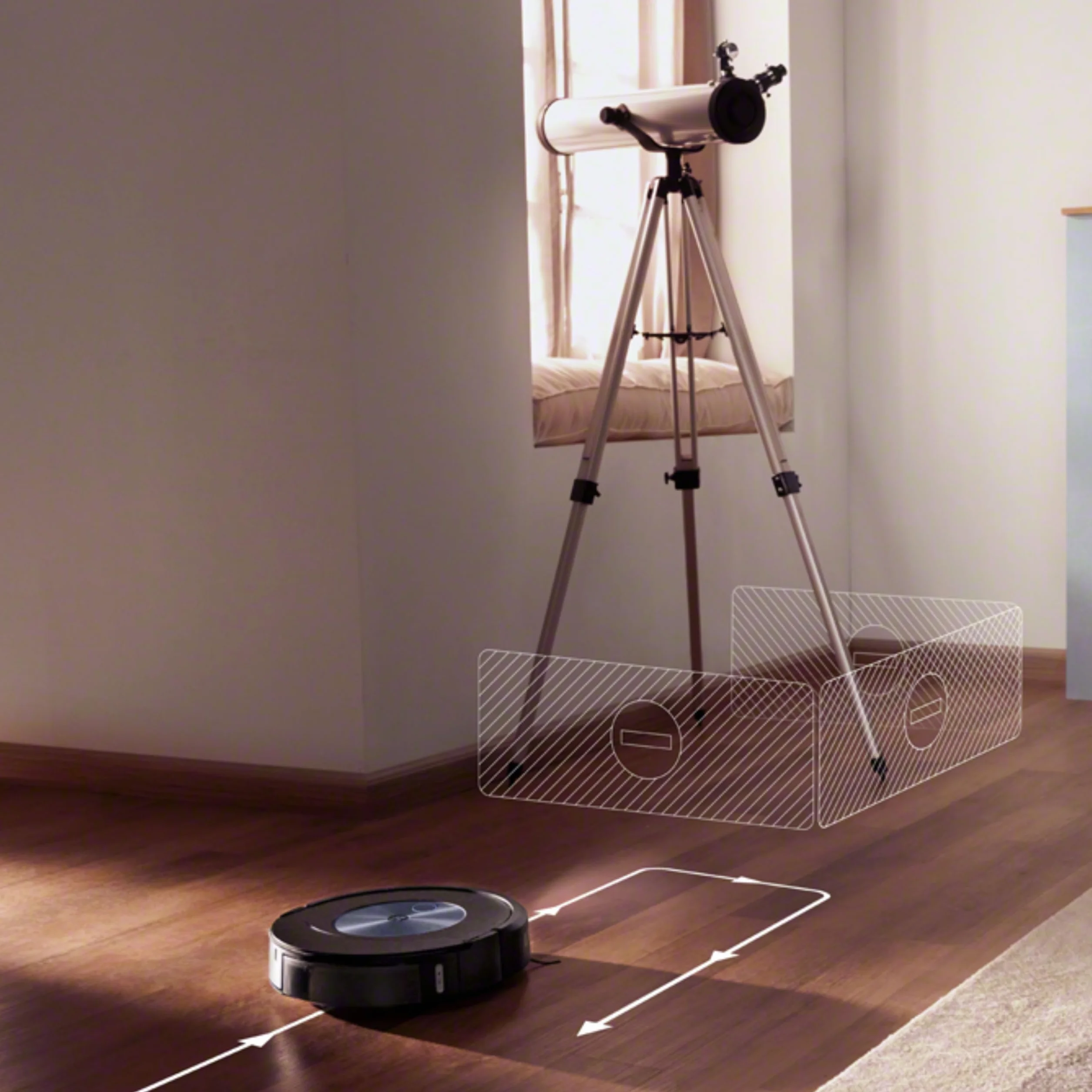 Irobot Roomba Combo J7+ Robot odkurzający z łącznością Wi-Fi z funkcją automatycznego usuwania brudu i zasysaniem podnoszącym oraz 2 gumowymi szczotkami głównymi do wszystkich powierzchni