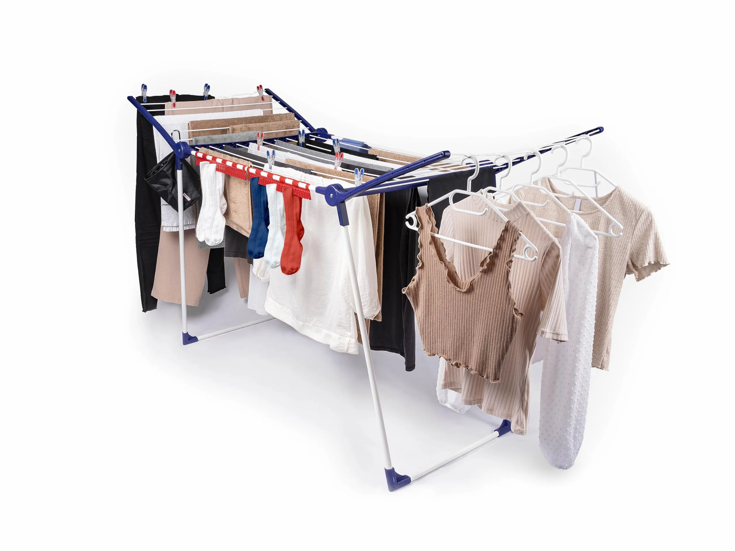 Leifheit Pegasus 200 Solid Comfort Suszarka Stojąca, Stal, Biały